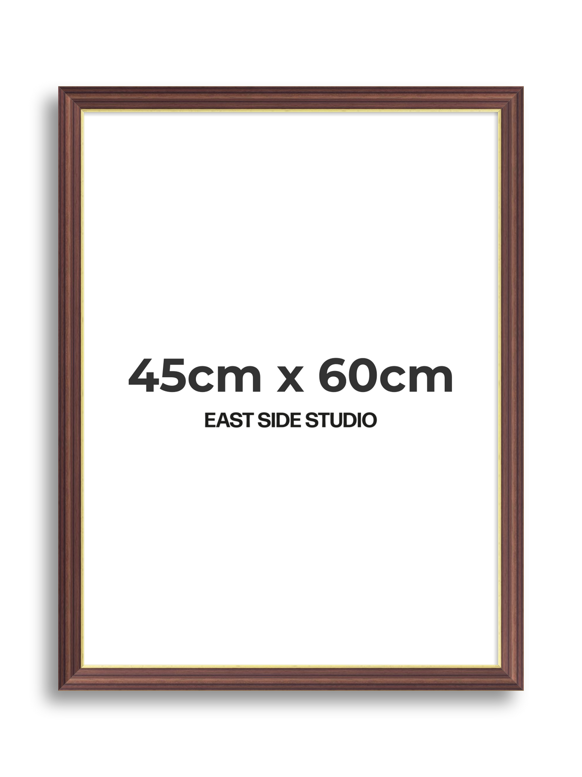 Antique Walnut & Gold 45cm x 60cm picture frame