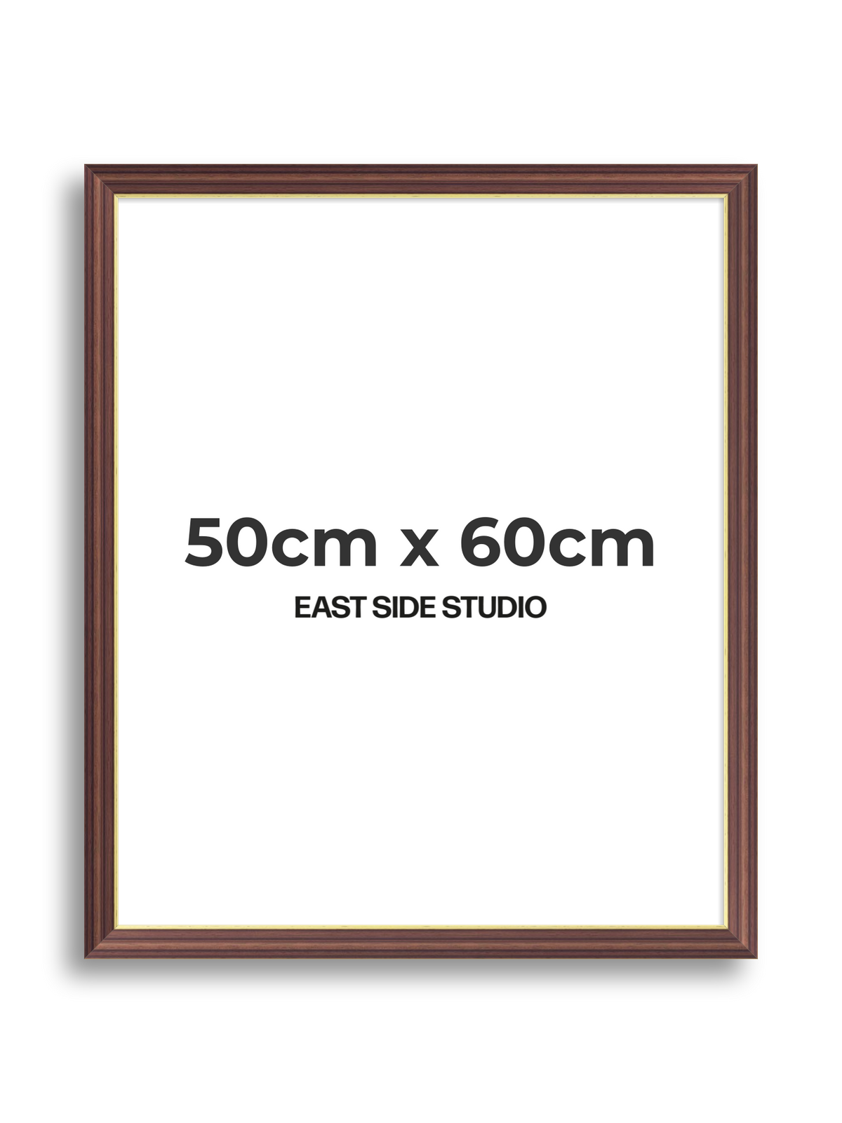 Antique Walnut & Gold 50cm x 60cm picture frame