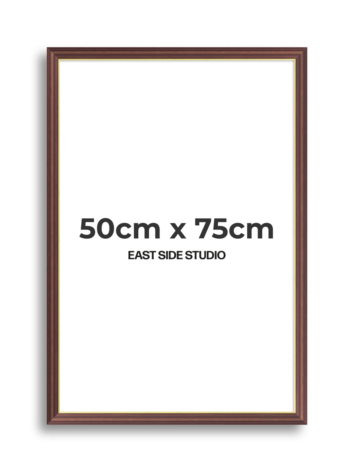 Antique Walnut & Gold 50cm x 75cm picture frame