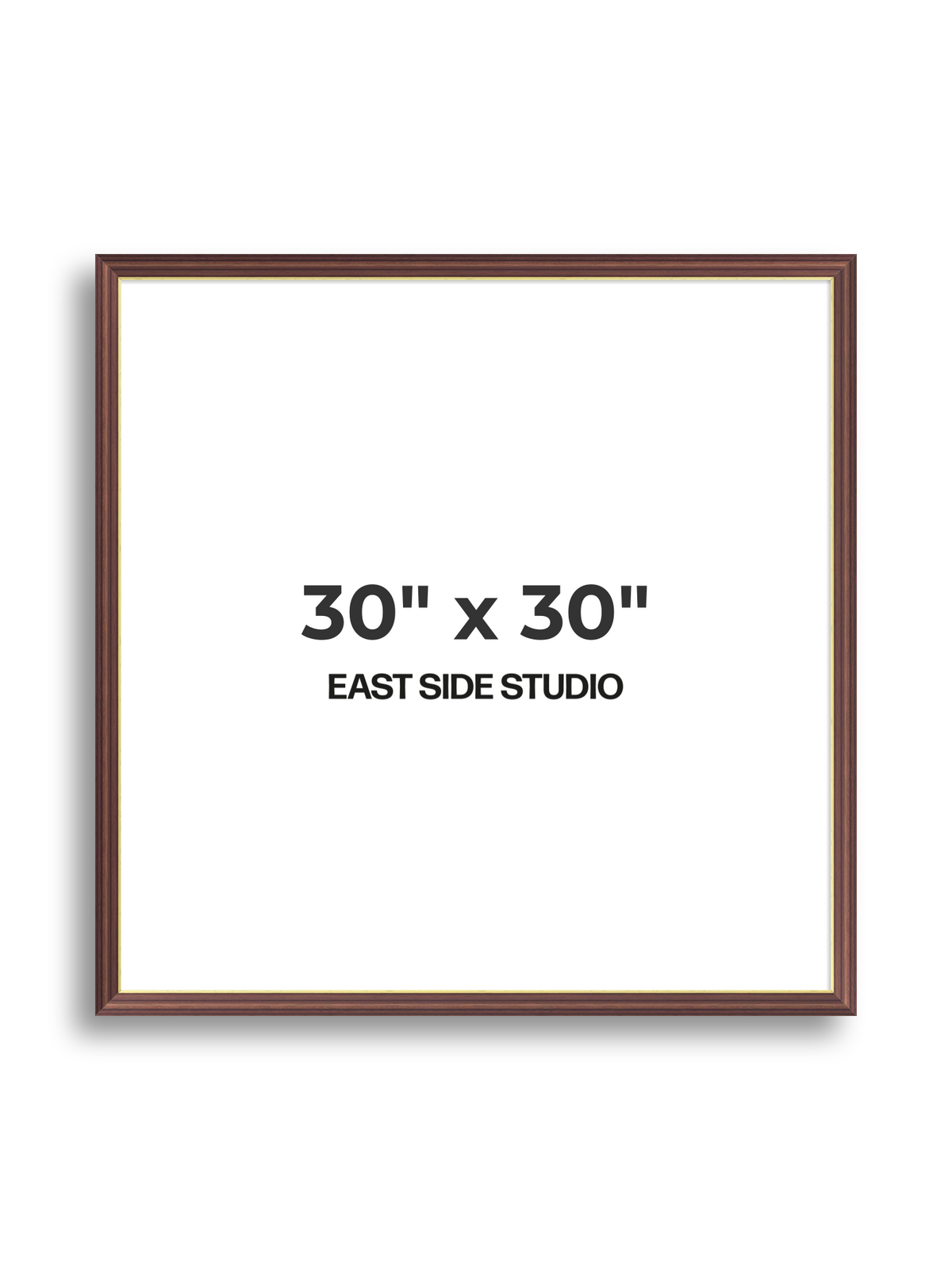 Antique Walnut & Gold 30" x 30" picture frame