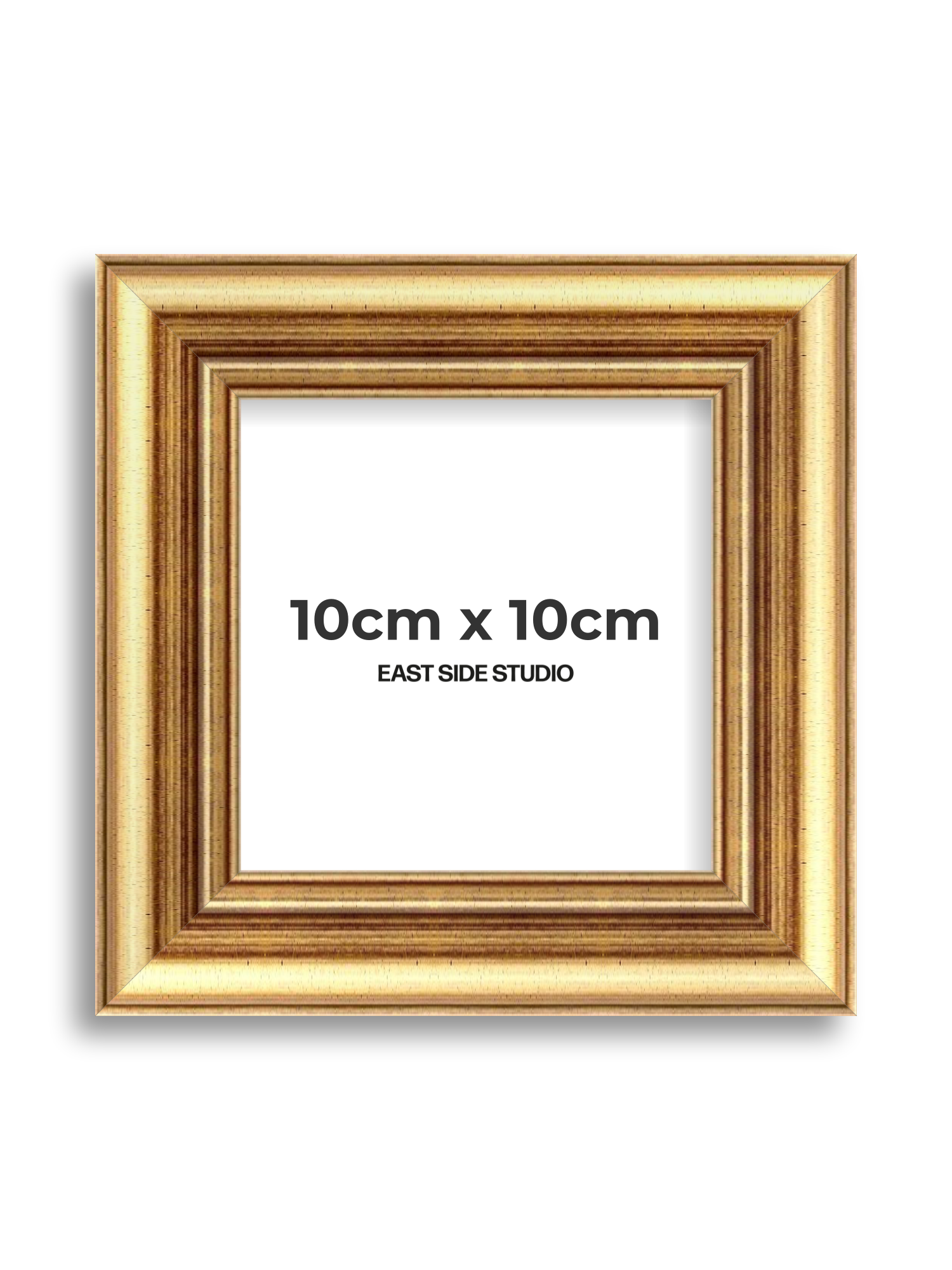 Cushioned Gold 10cm x 10cm picture frame