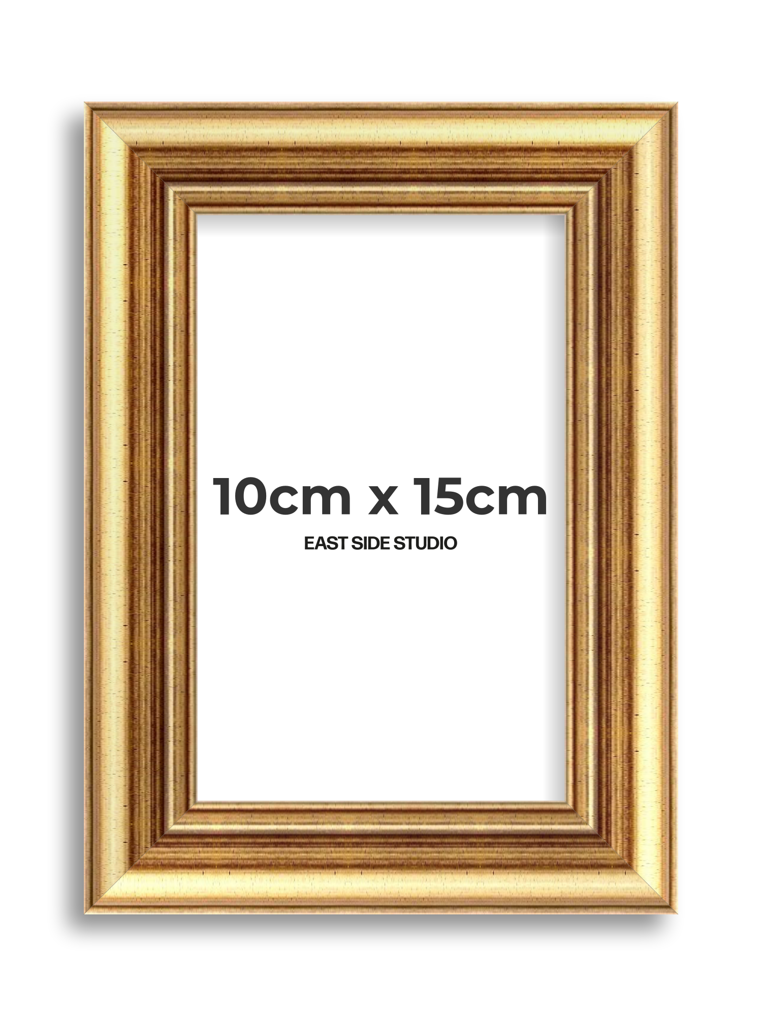 Cushioned Gold 10cm x 15cm picture frame