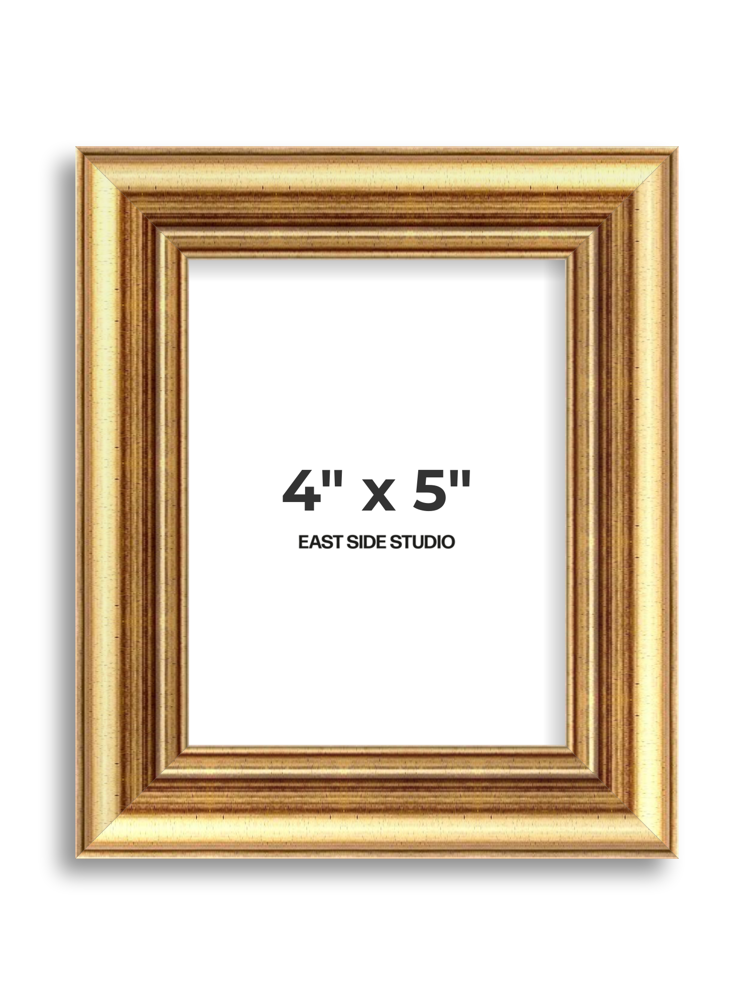 Cushioned Gold 4" x 5" picture frame