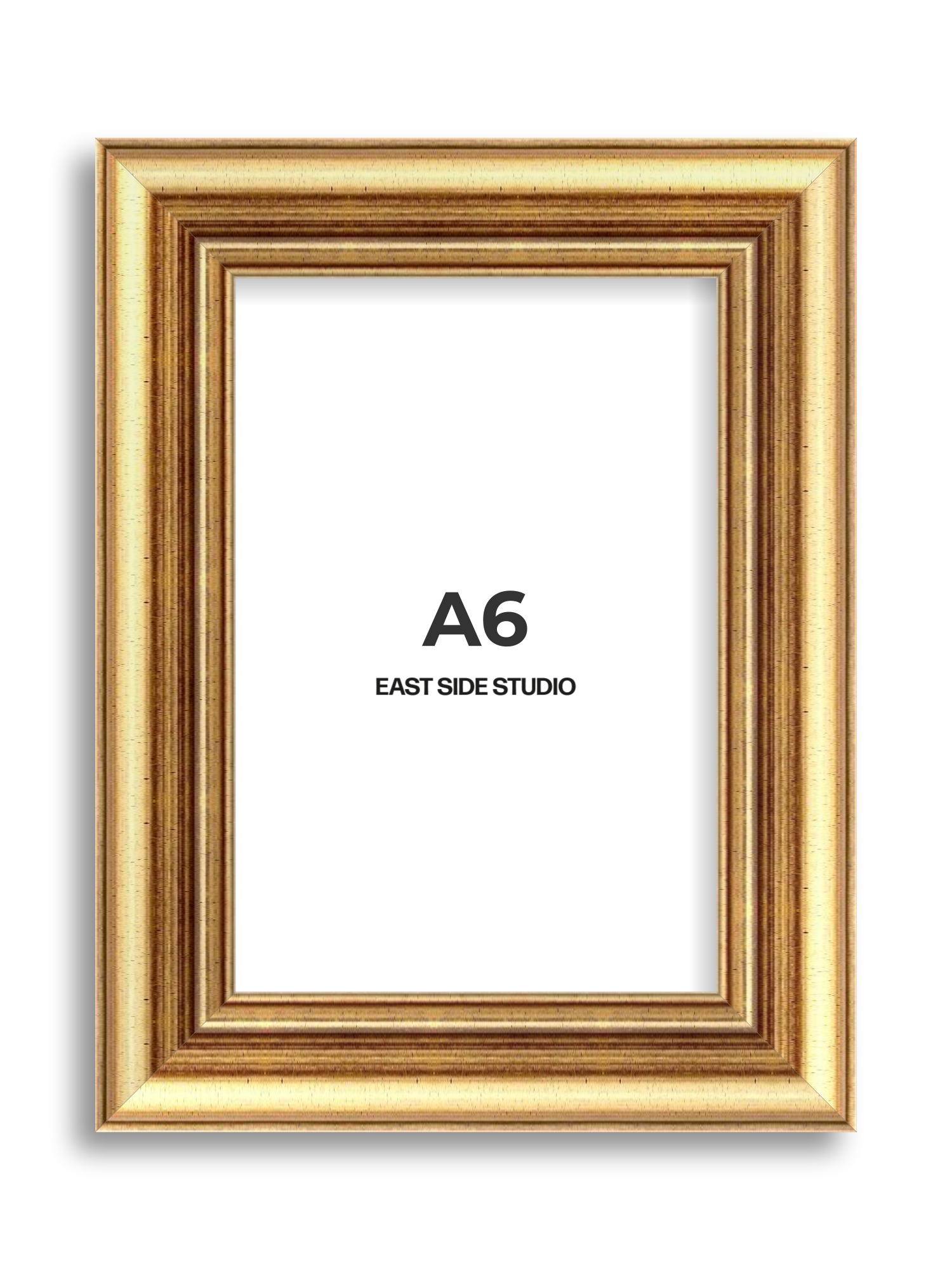 Cushioned Gold A6 picture frame