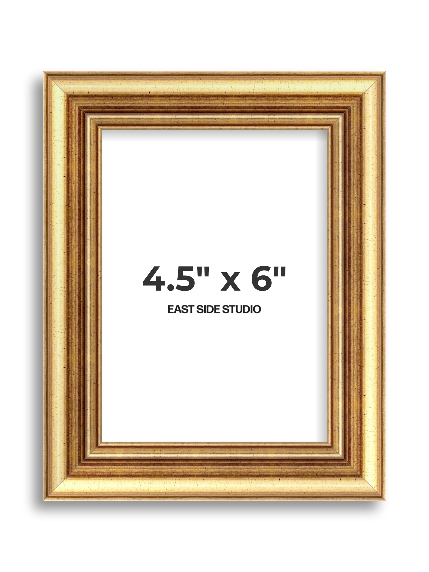 Cushioned Gold 4.5" x 6" picture frame
