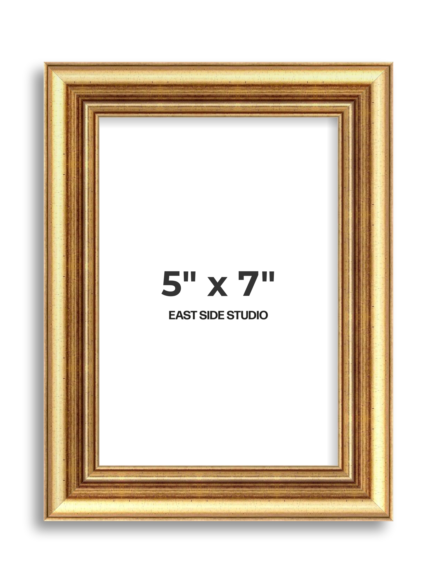 Cushioned Gold 5" x 7" picture frame