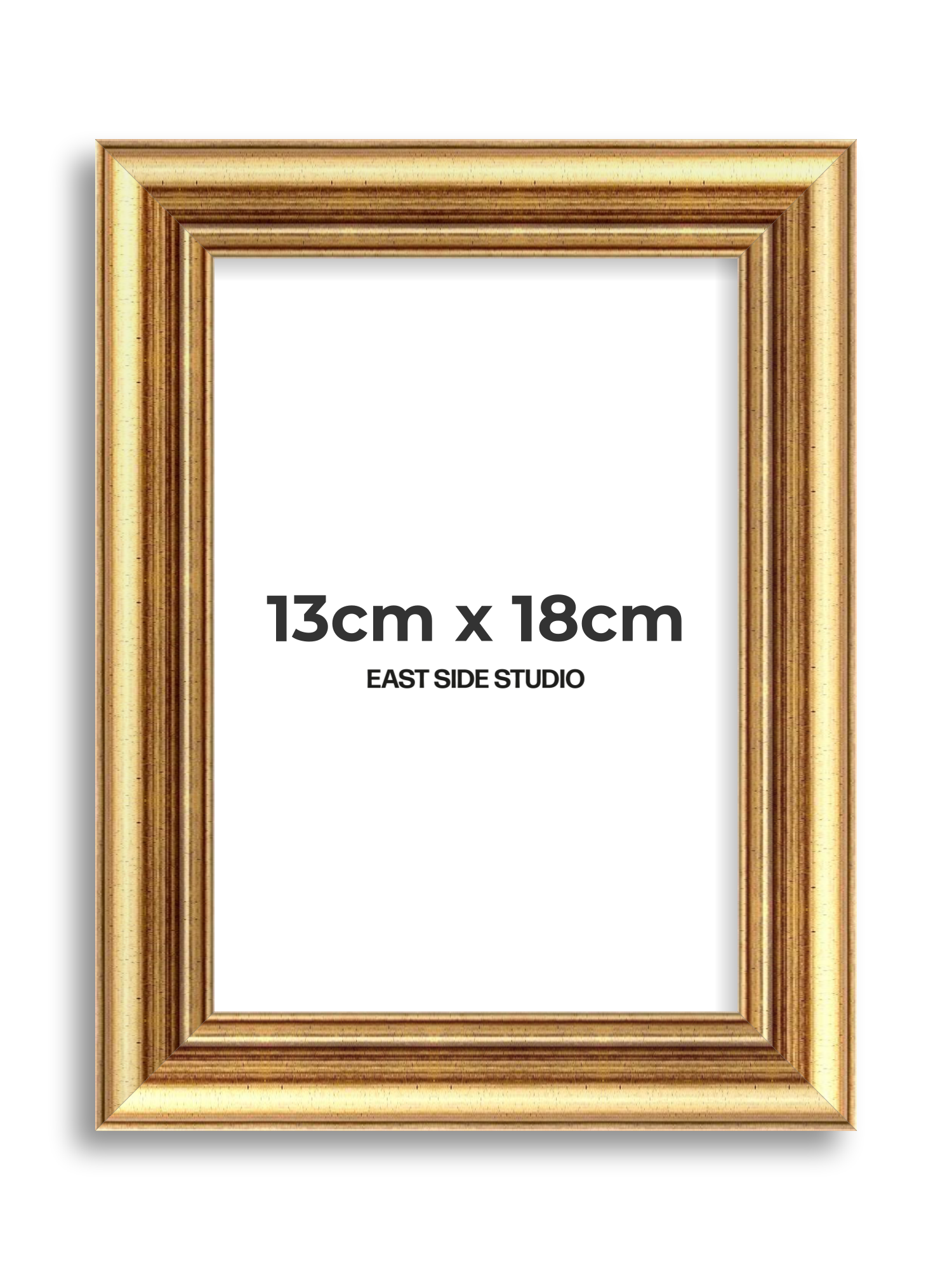 Cushioned Gold 13cm x 18cm picture frame