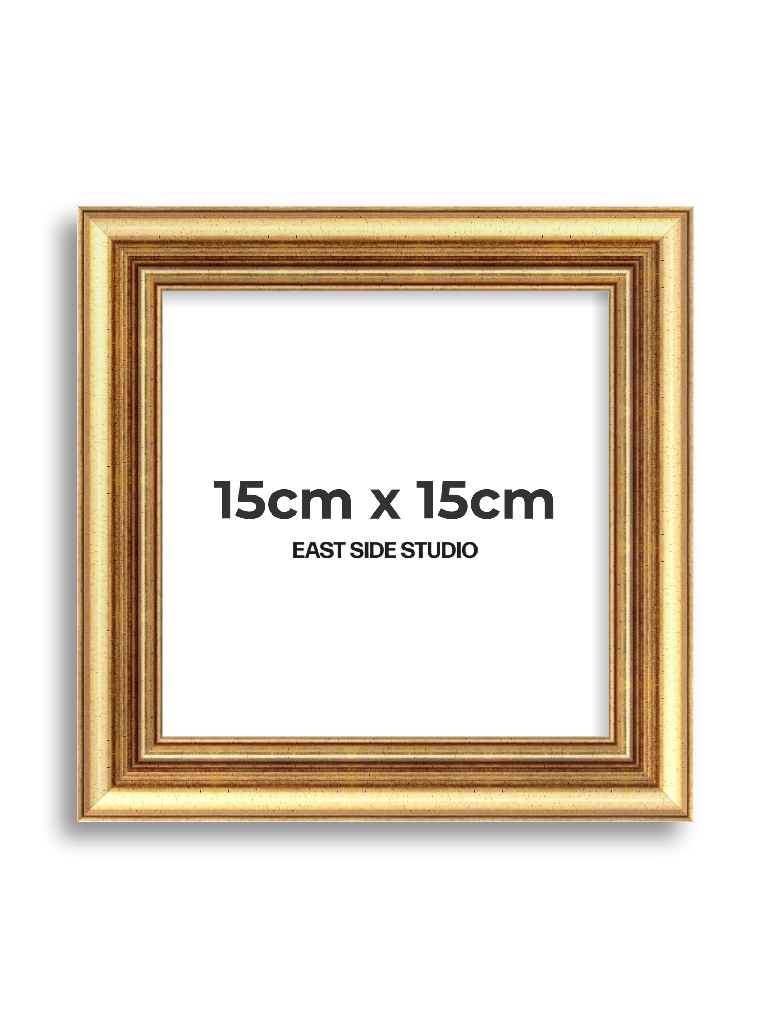 Cushioned Gold 15cm x 15cm picture frame