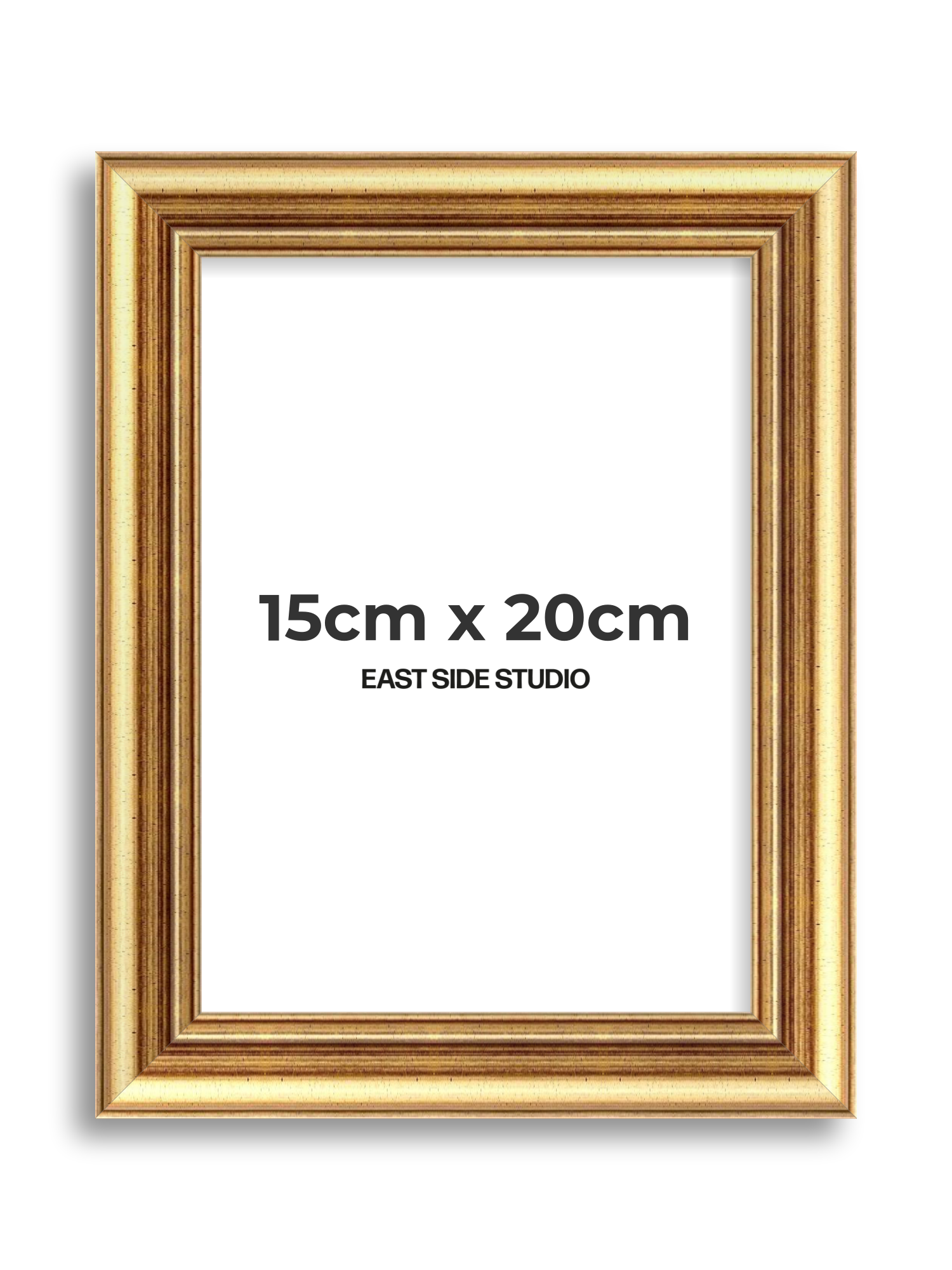 Cushioned Gold 15cm x 20cm picture frame