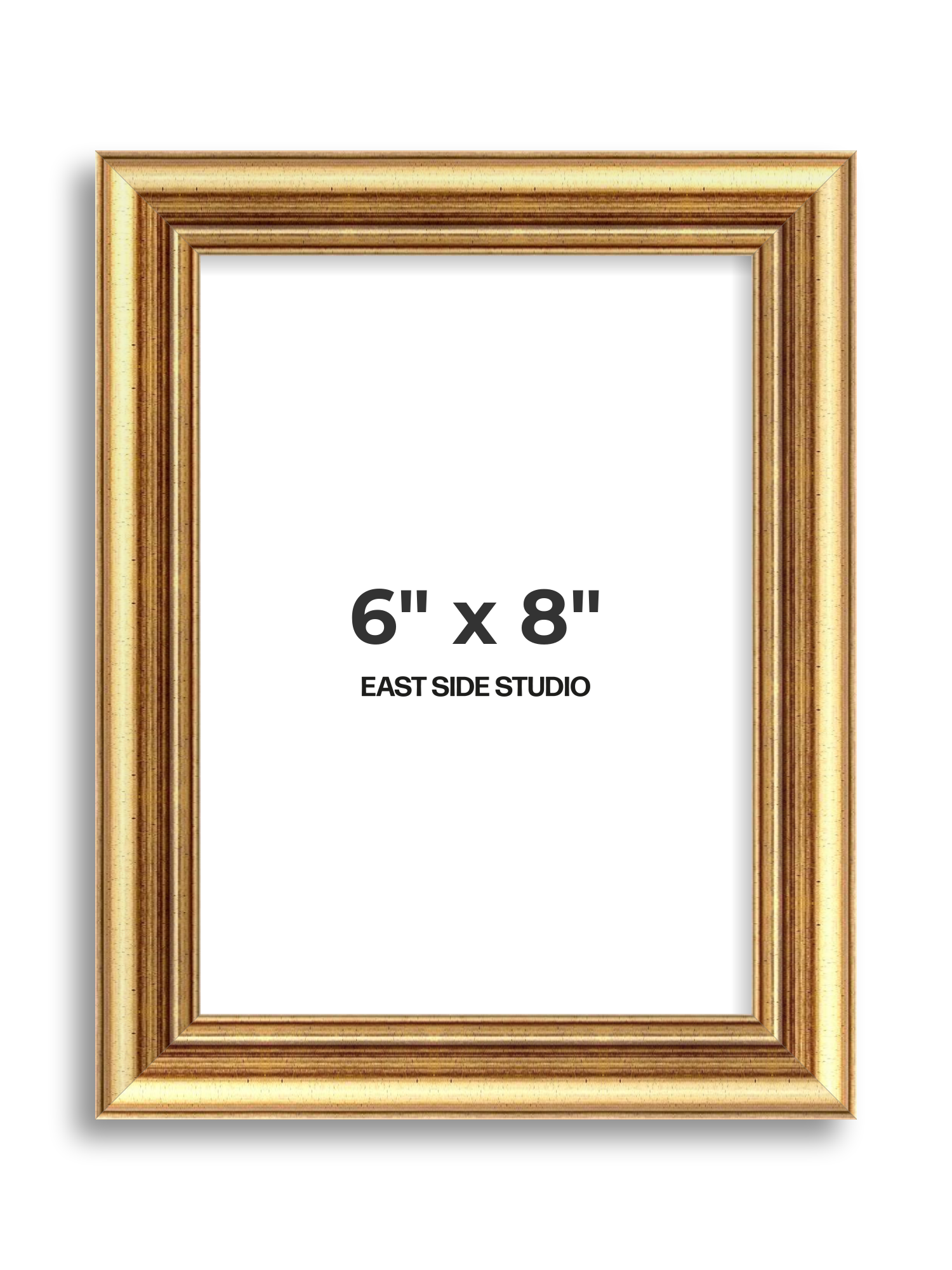 Cushioned Gold 6" x 8" picture frame