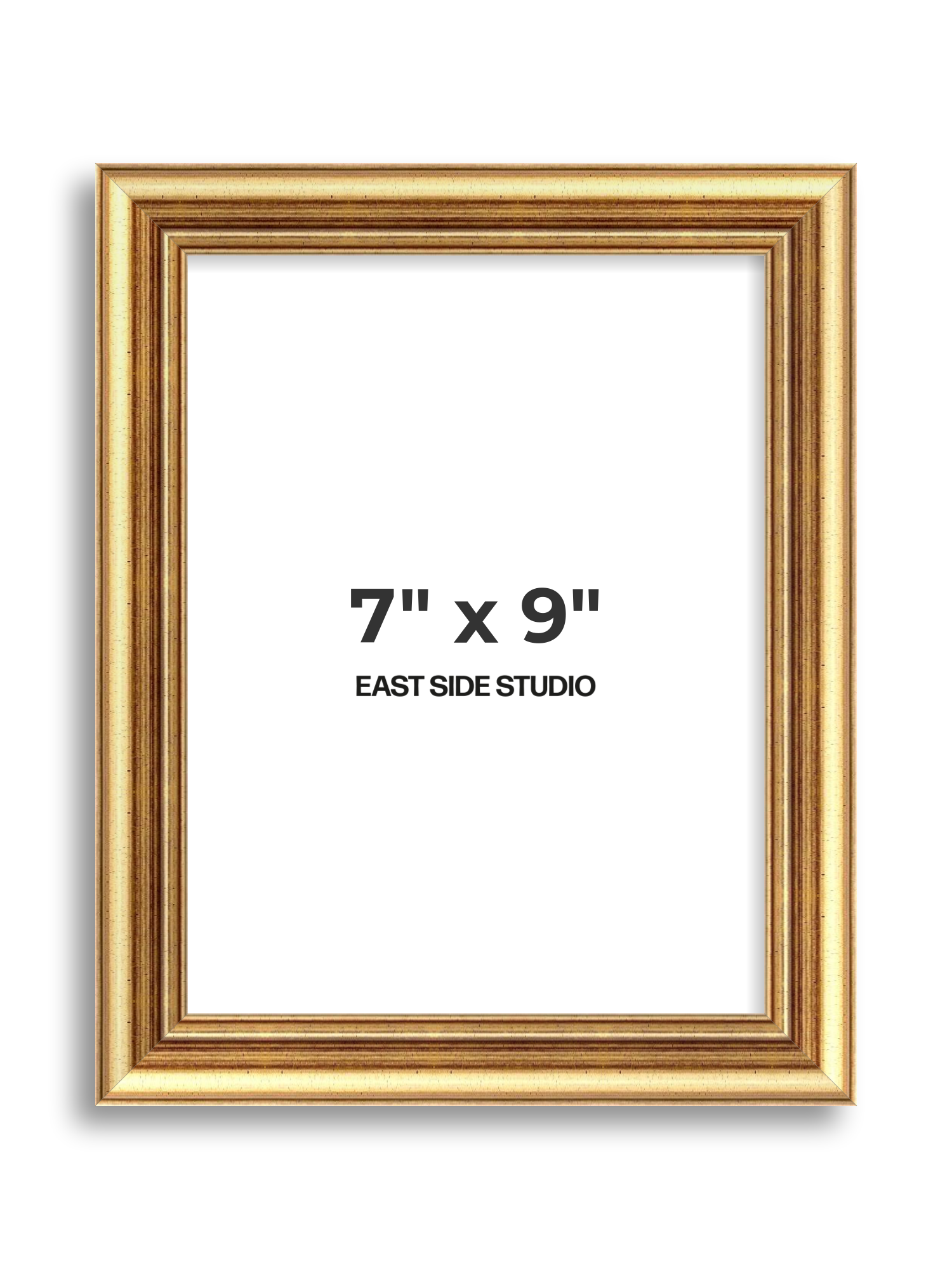 Cushioned Gold 7" x 9" picture frame