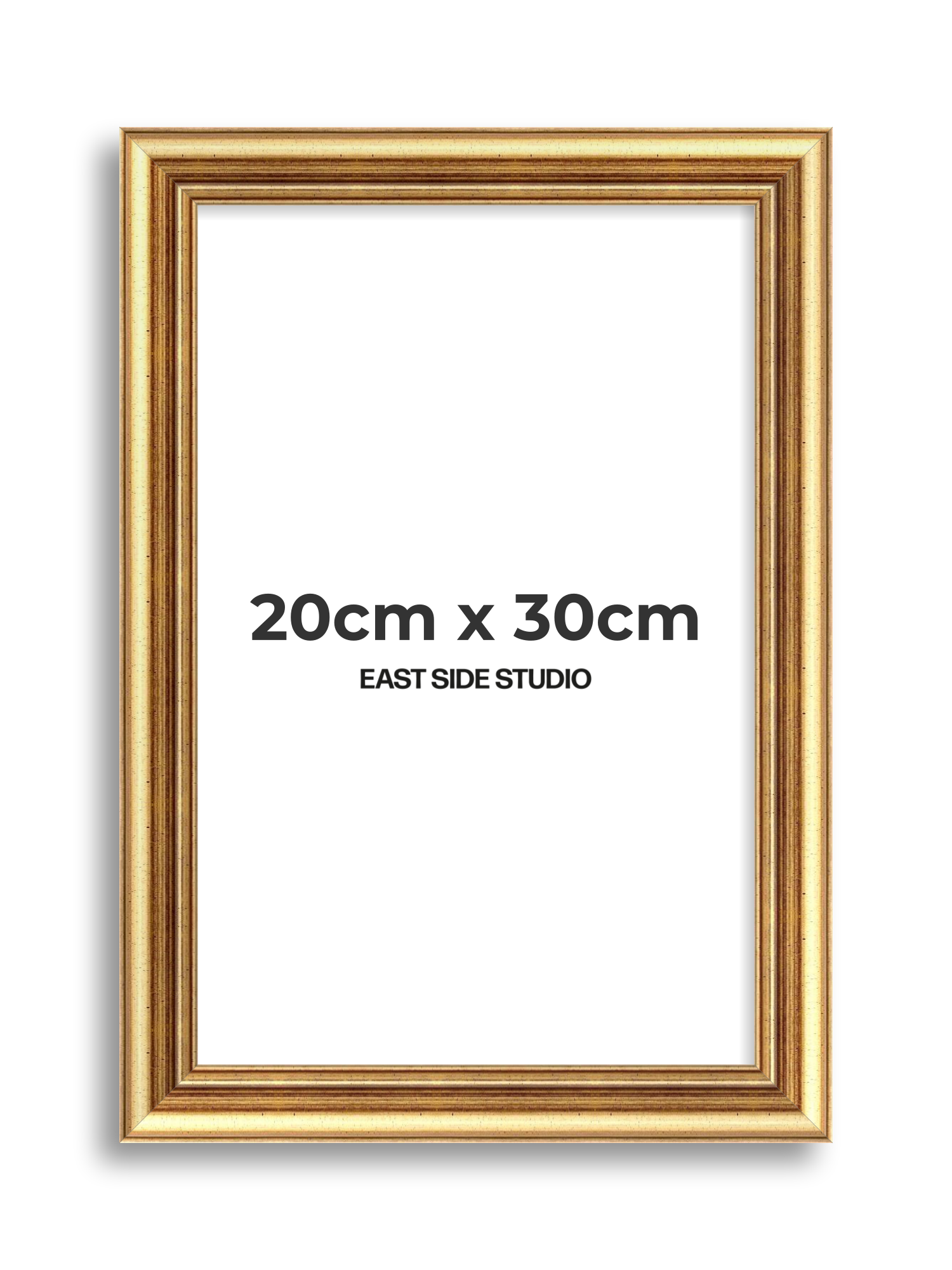 Cushioned Gold 20cm x 30cm picture frame