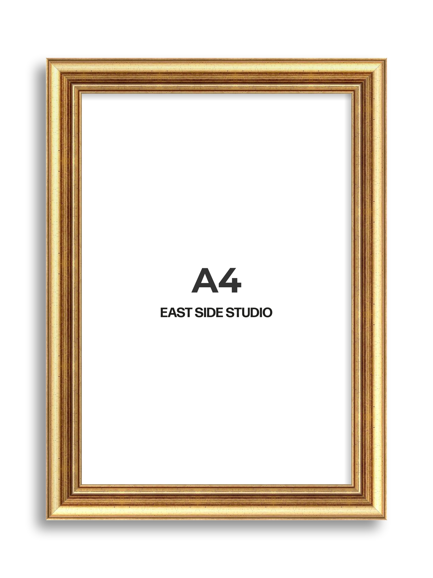Cushioned Gold A4 picture frame