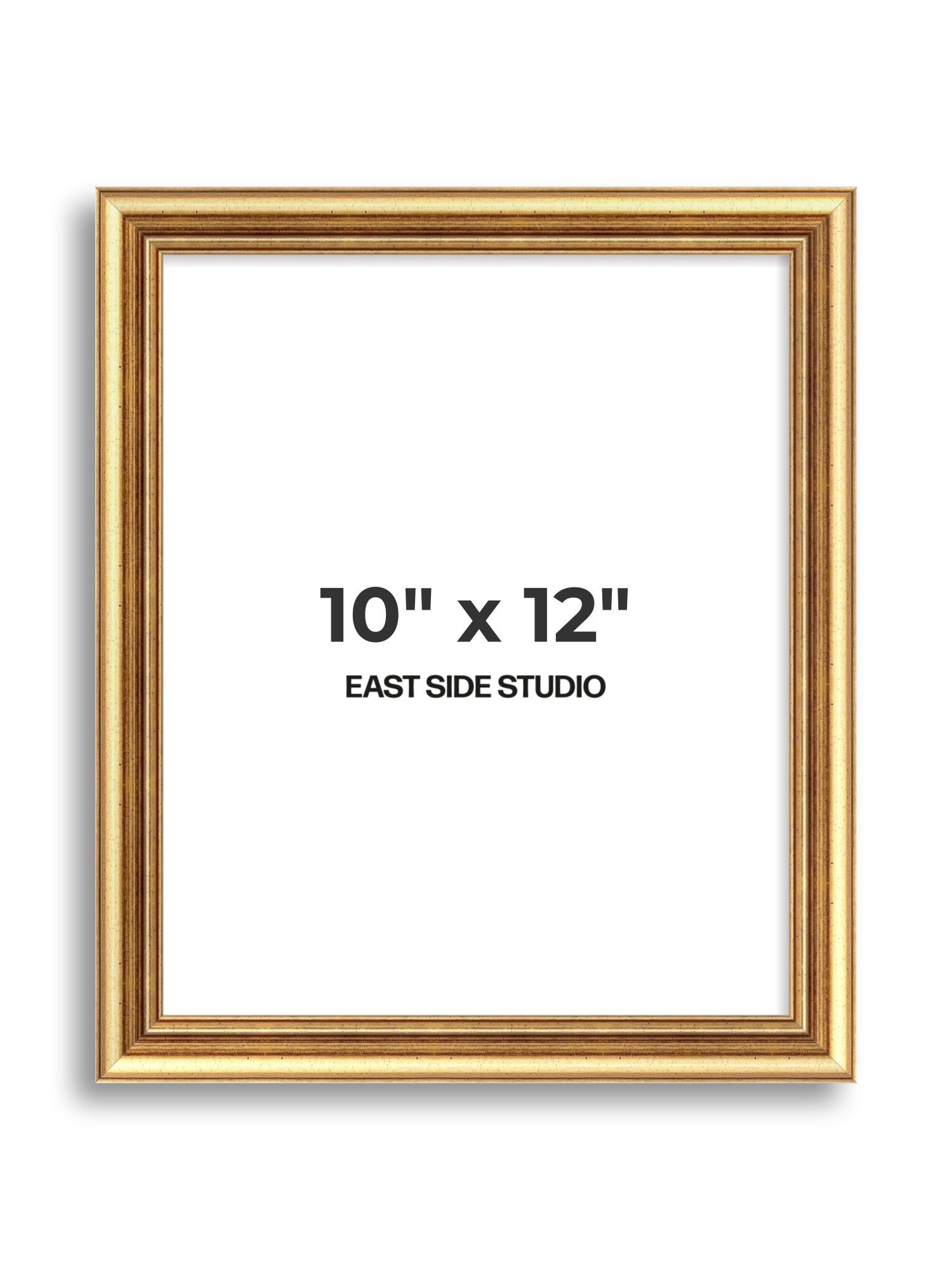 Cushioned Gold 10" x 12" picture frame