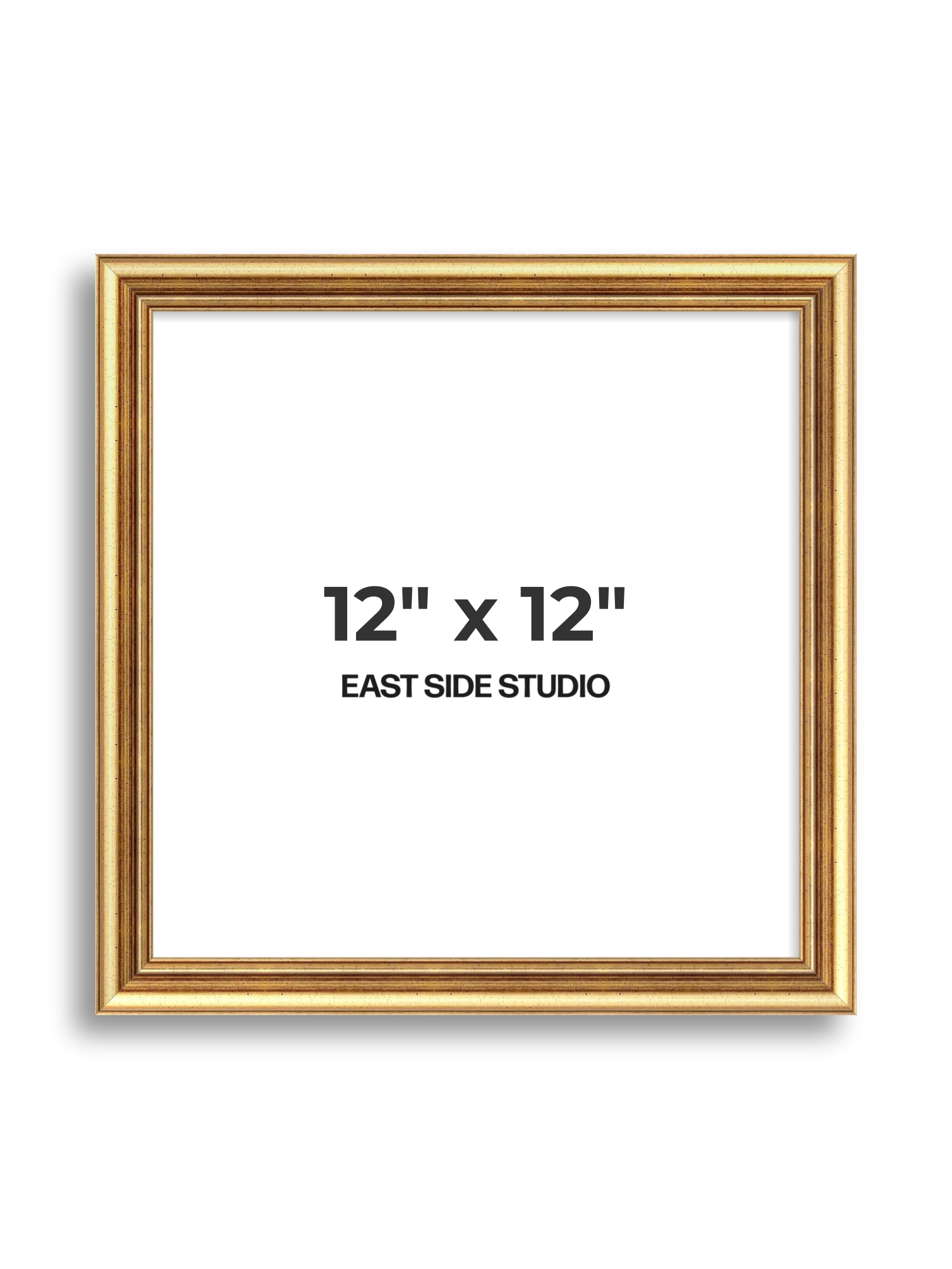 Cushioned Gold 12" x 12" picture frame
