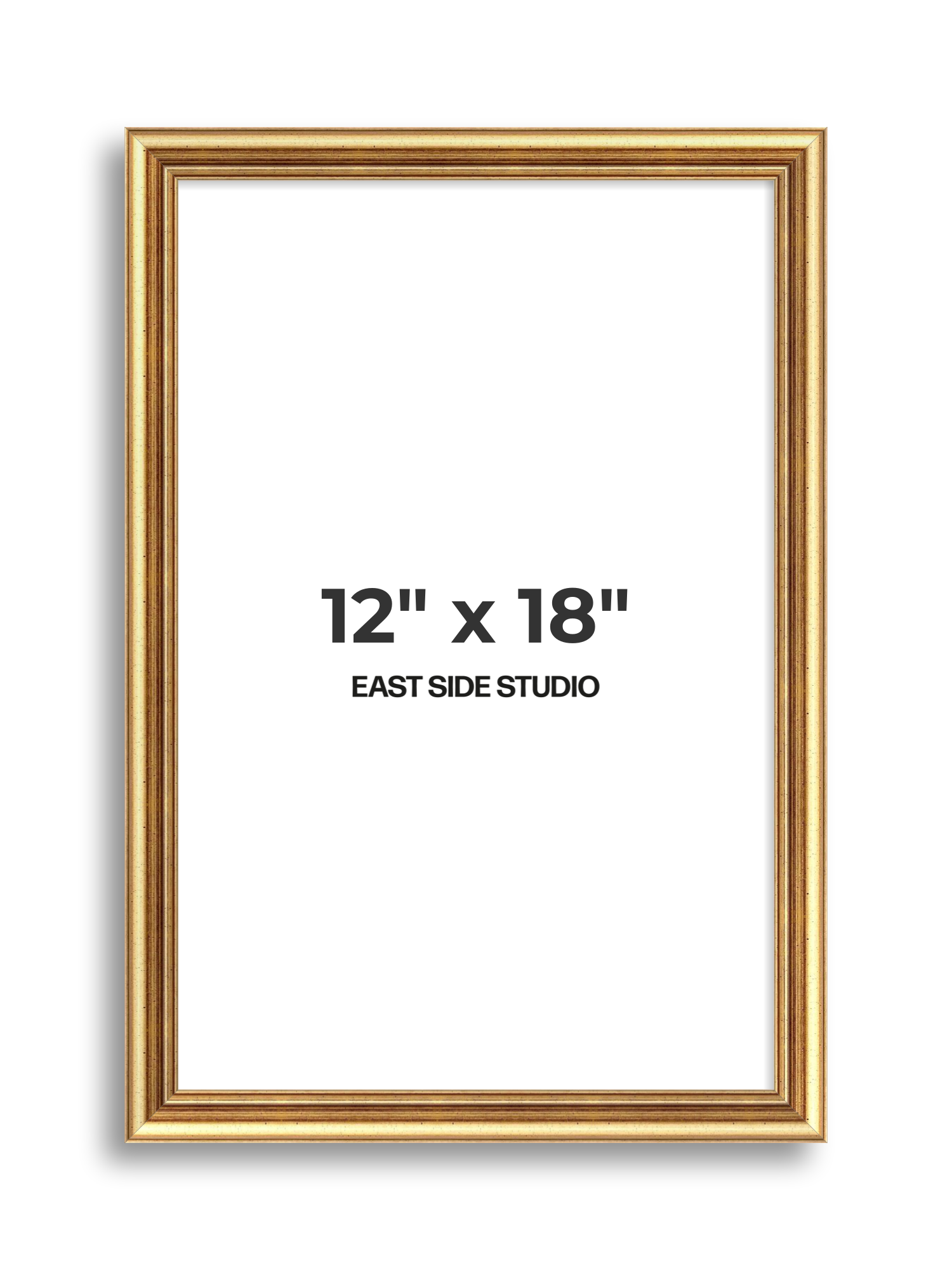 Cushioned Gold 12" x 18" picture frame