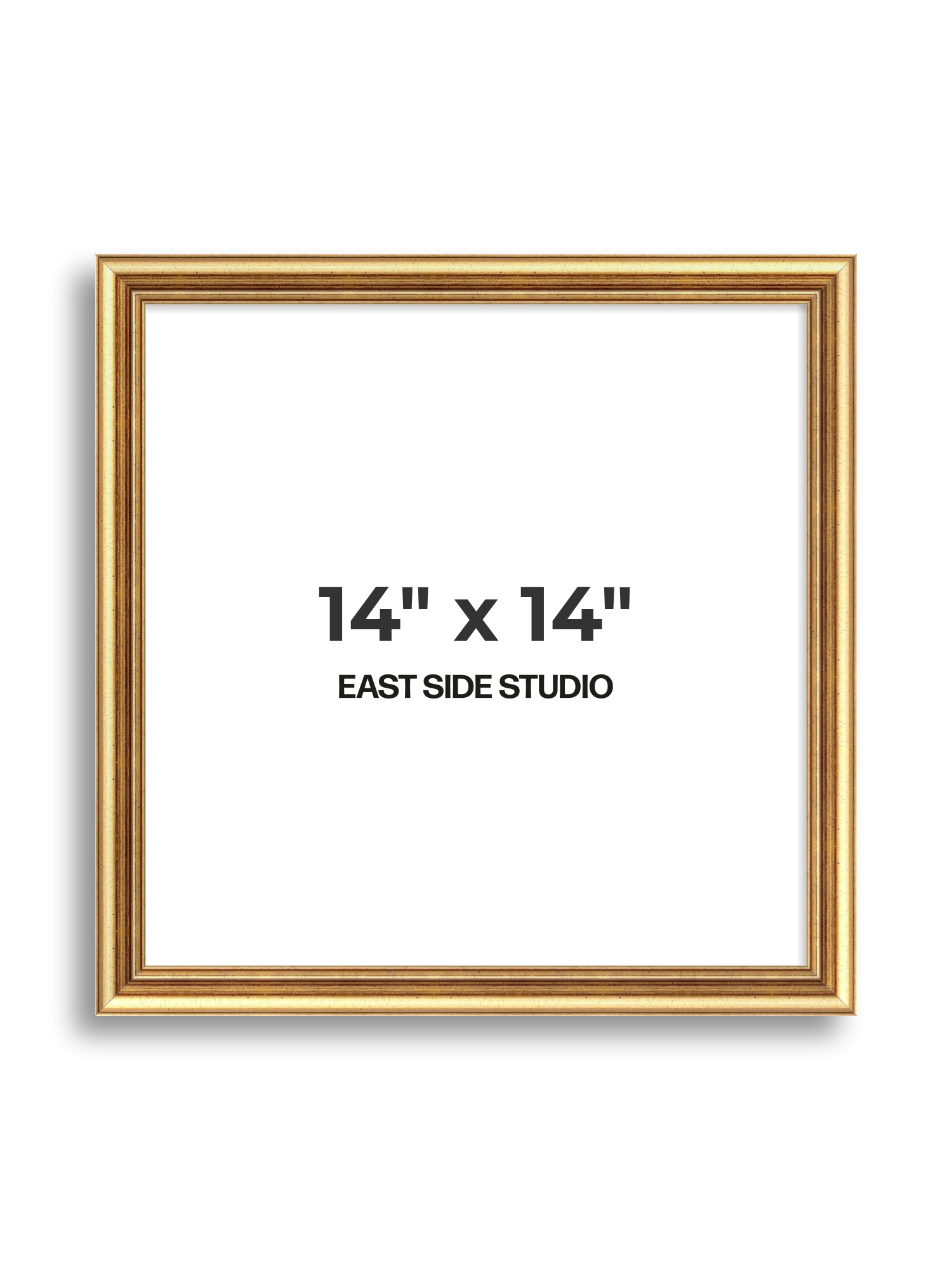Cushioned Gold 14" x 14" picture frame