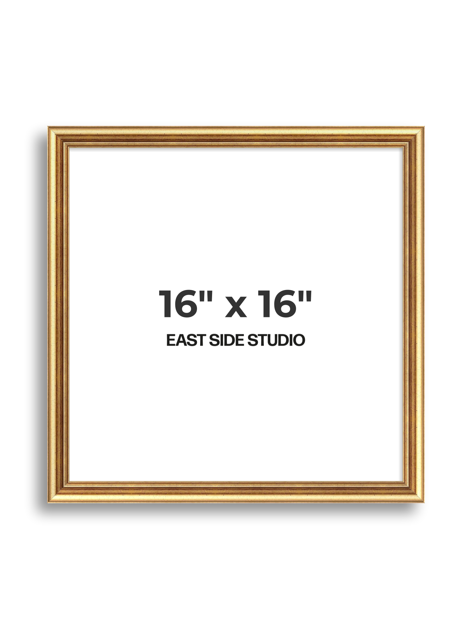 Cushioned Gold 16" x 16" picture frame