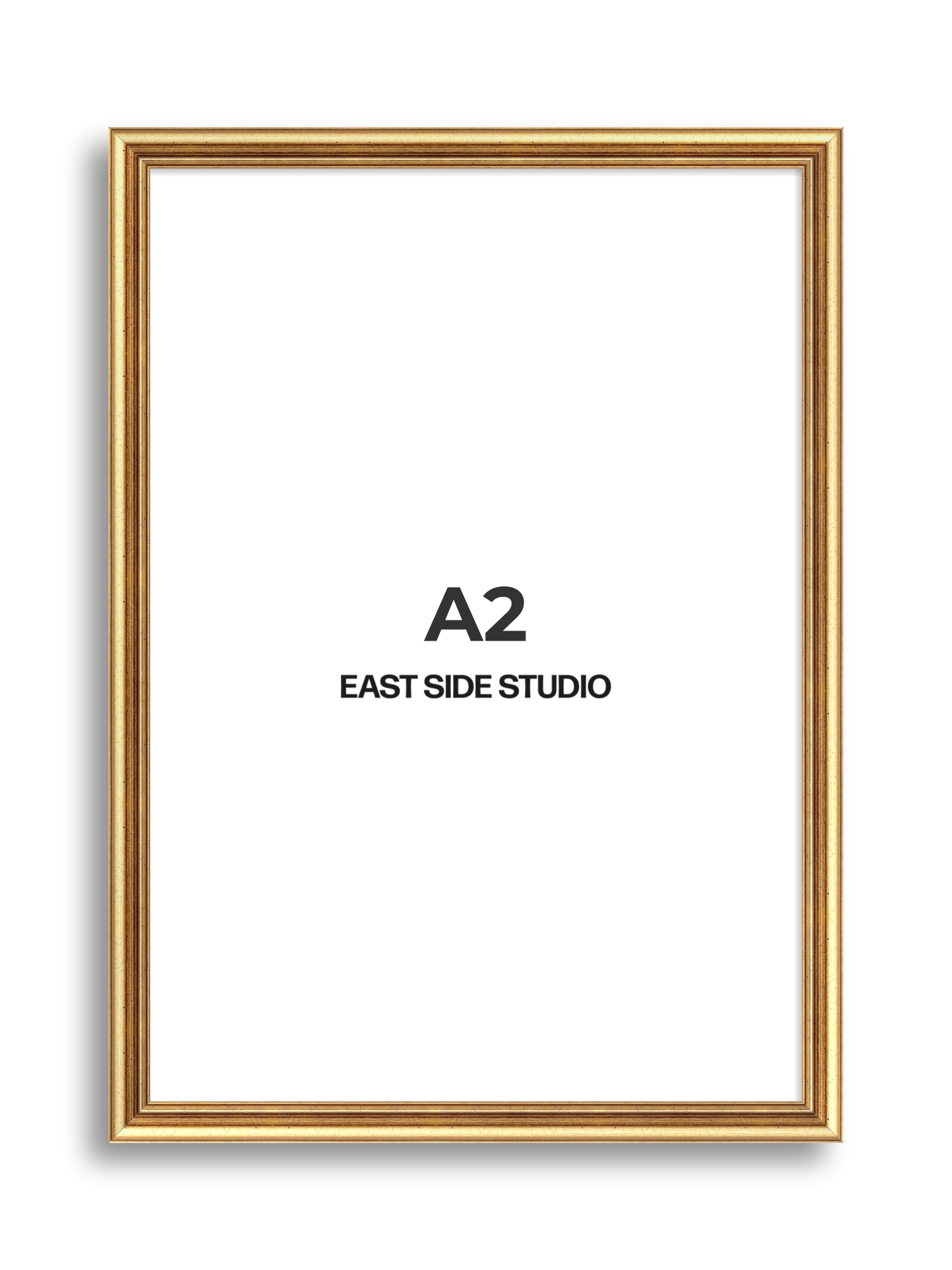 Cushioned Gold A2 picture frame