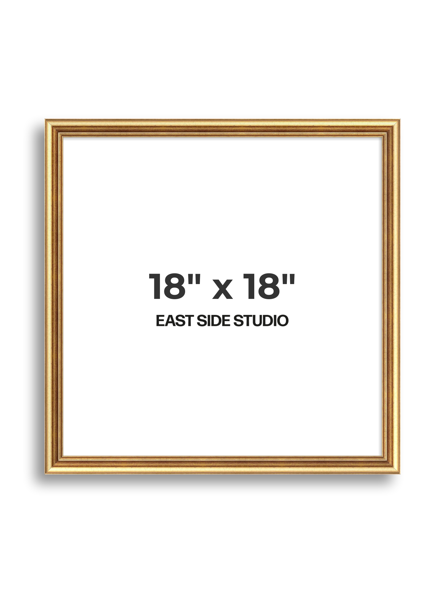 Cushioned Gold 18" x 18" picture frame