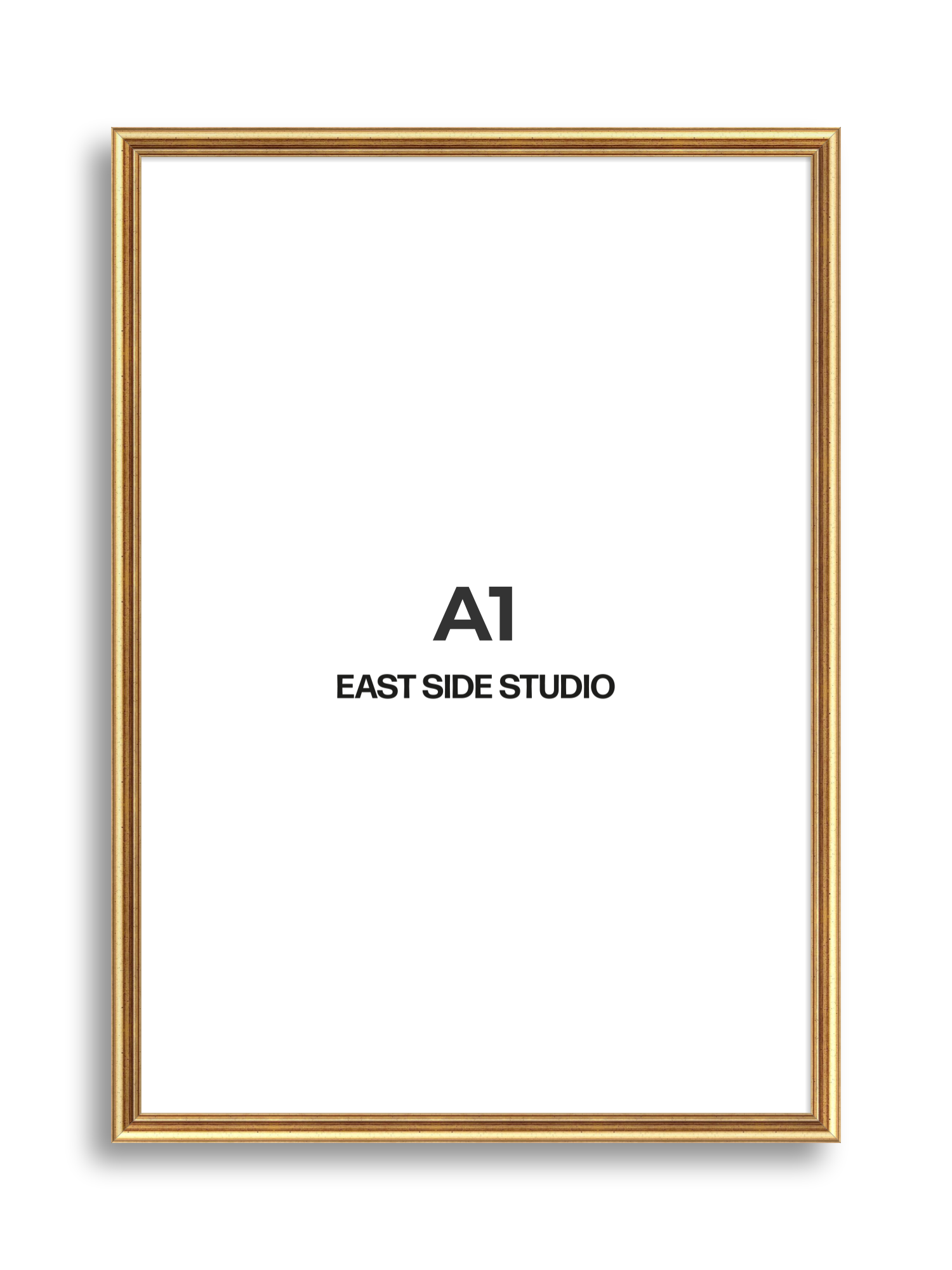 Cushioned Gold A1 picture frame