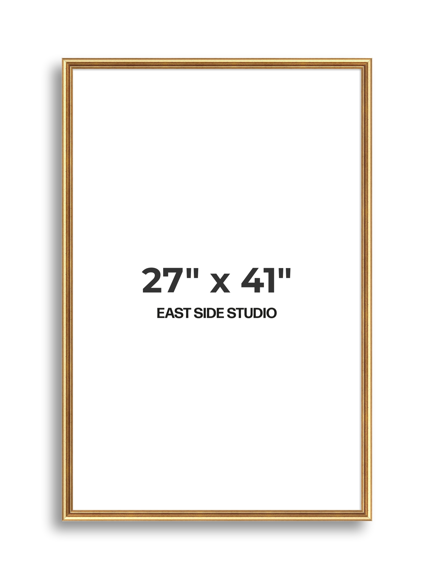 Cushioned Gold 27" x 41" picture frame