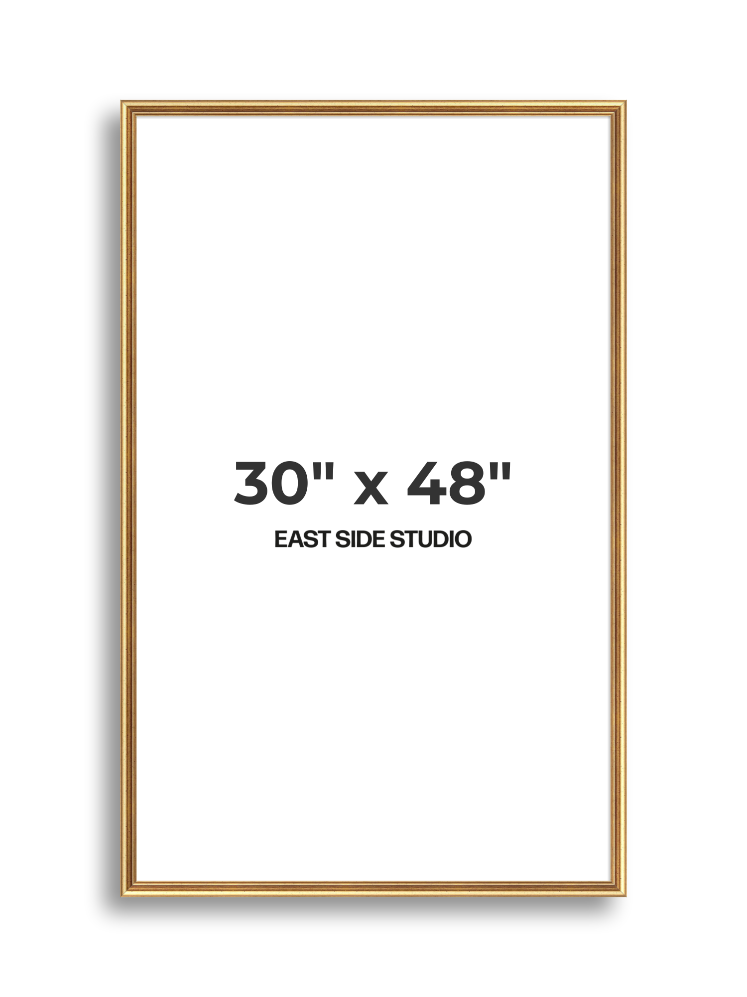 Cushioned Gold 30" x 48" picture frame