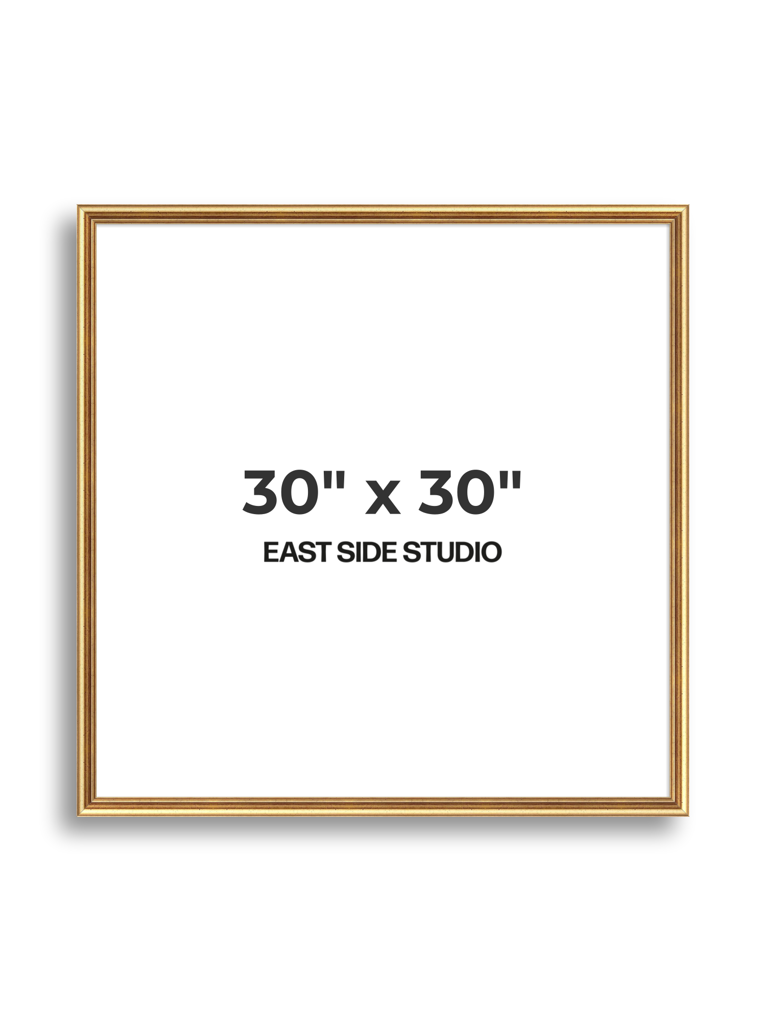 Cushioned Gold 30" x 30" picture frame