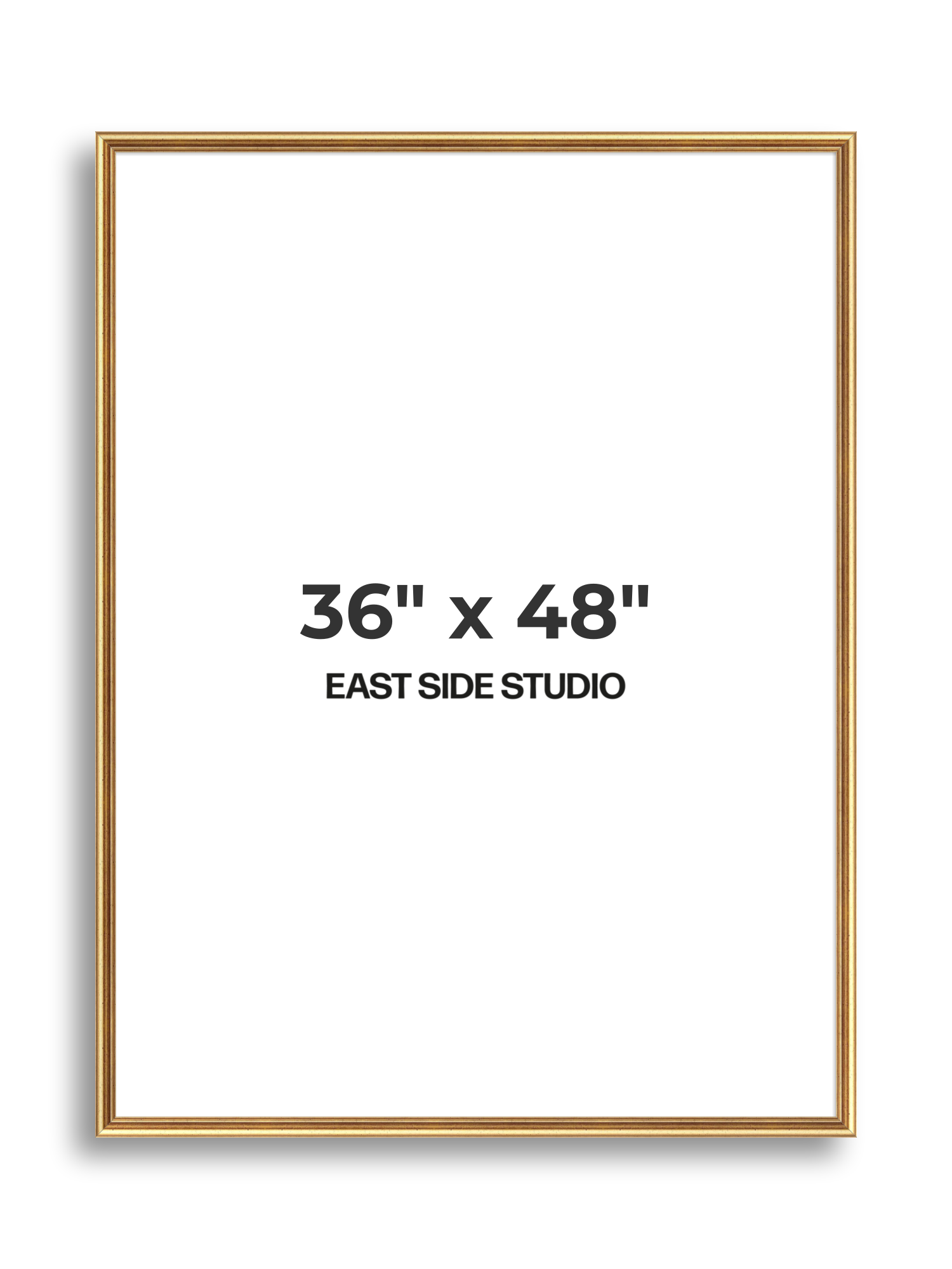 Cushioned Gold 36" x 48" picture frame