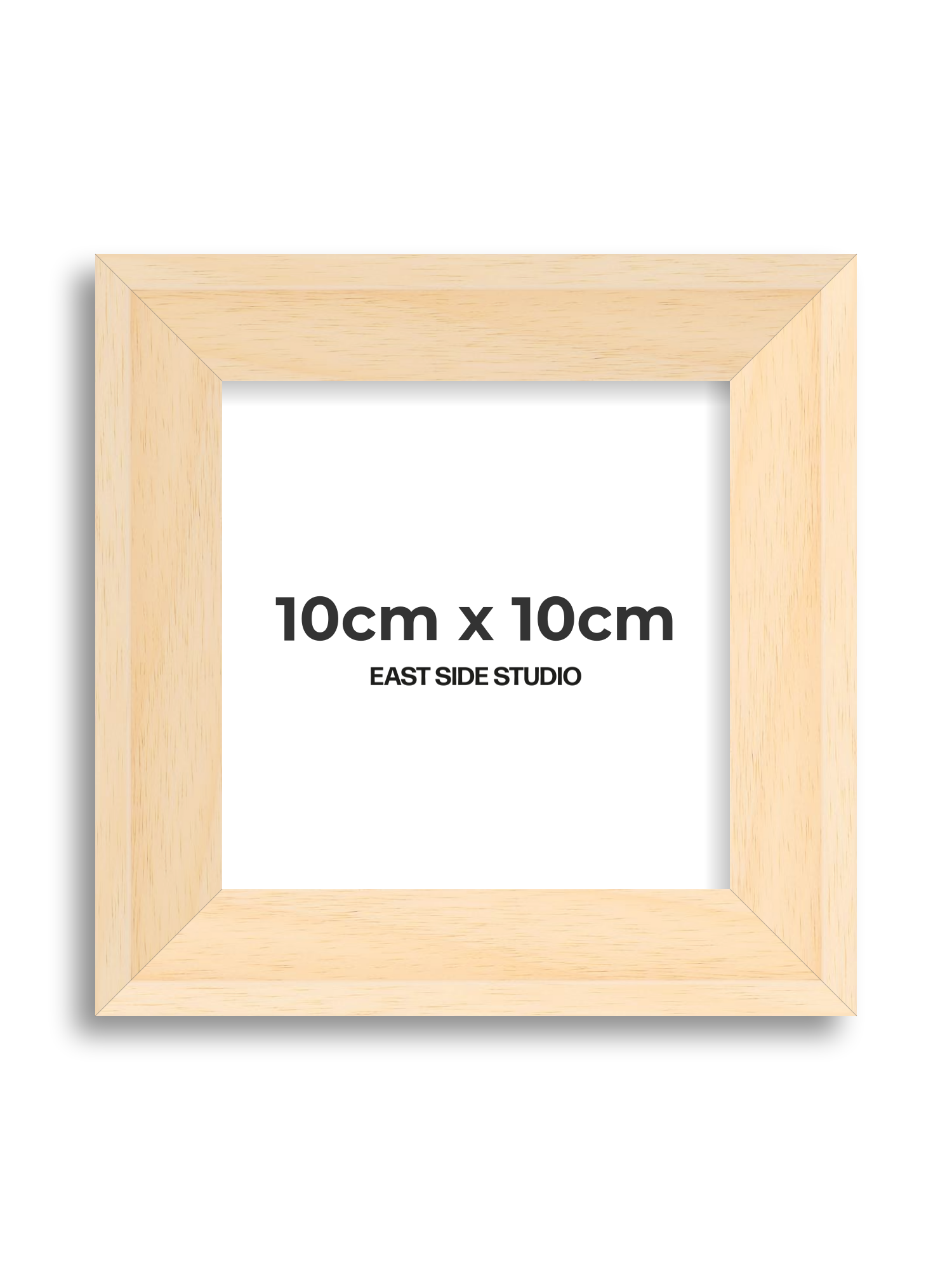 Natural Wood 10cm x 10cm picture frame