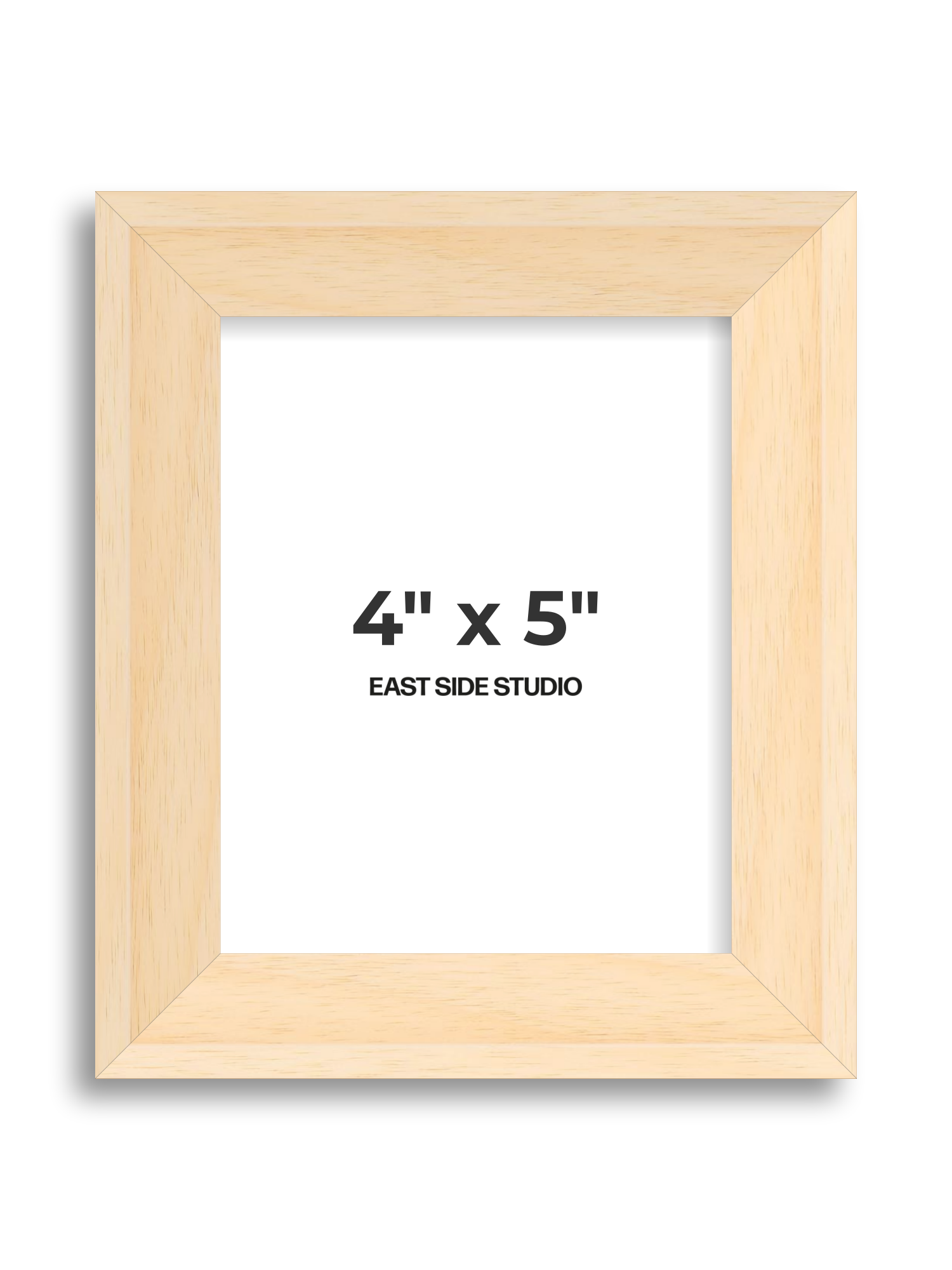 Natural Wood 4" x 5" picture frame