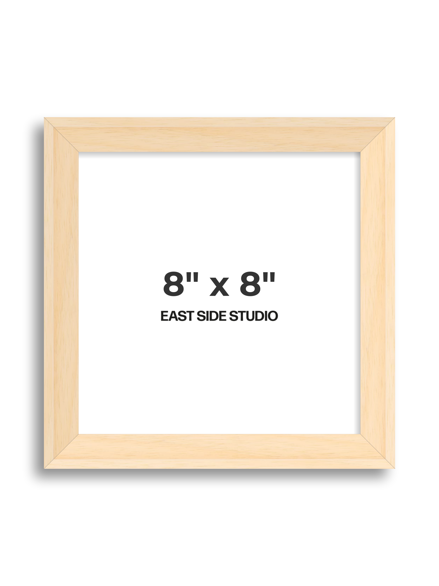 Natural Wood 8" x 8" picture frame