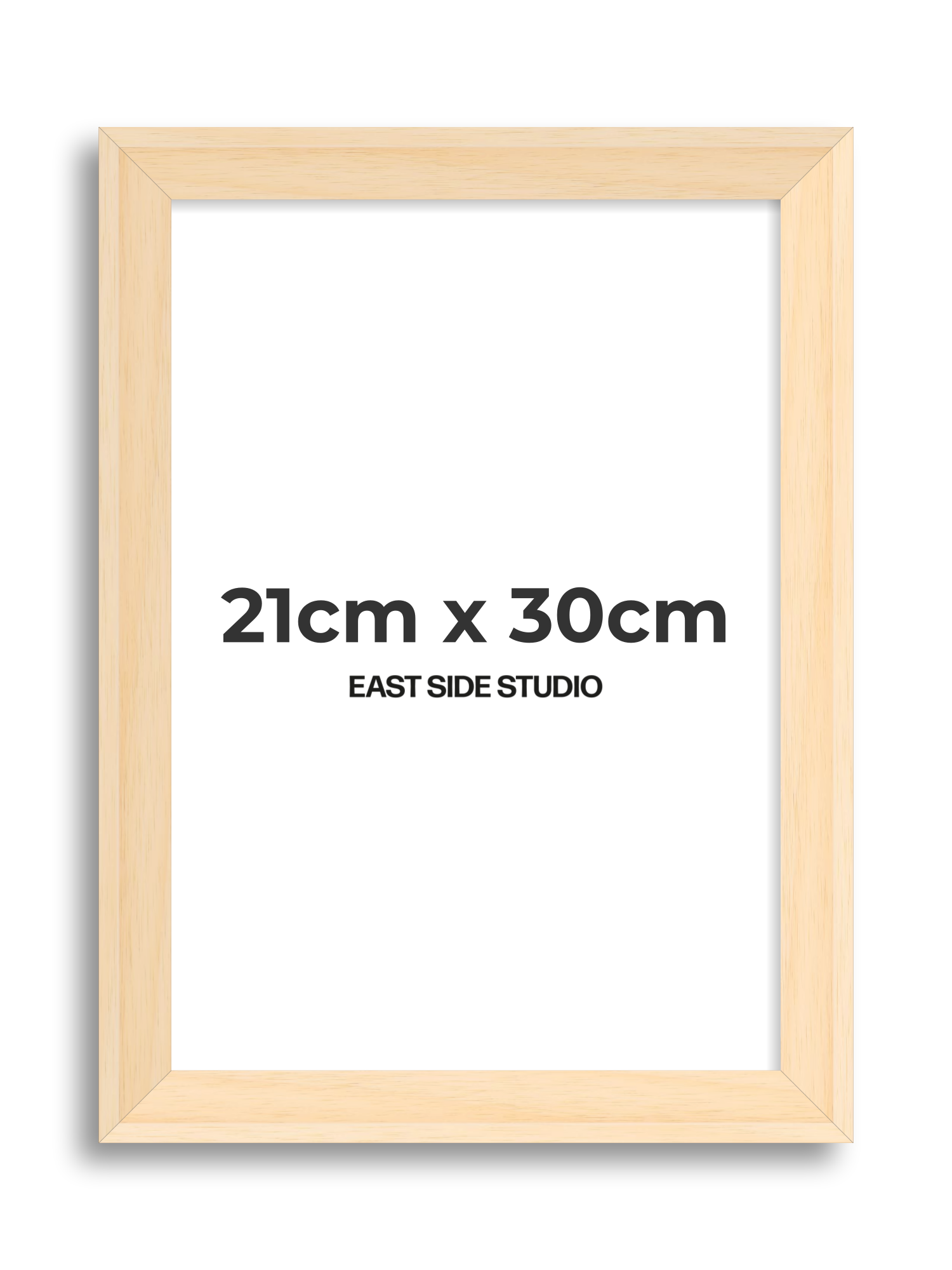 Natural Wood 21cm x 30cm picture frame