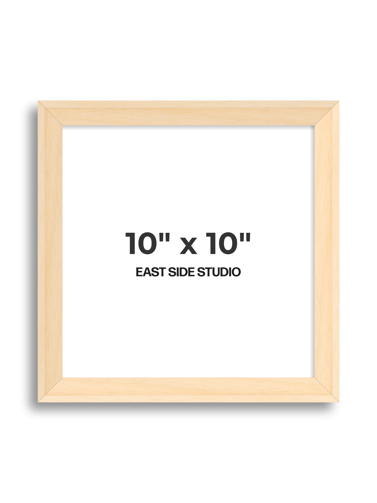Natural Wood 10" x 10" picture frame