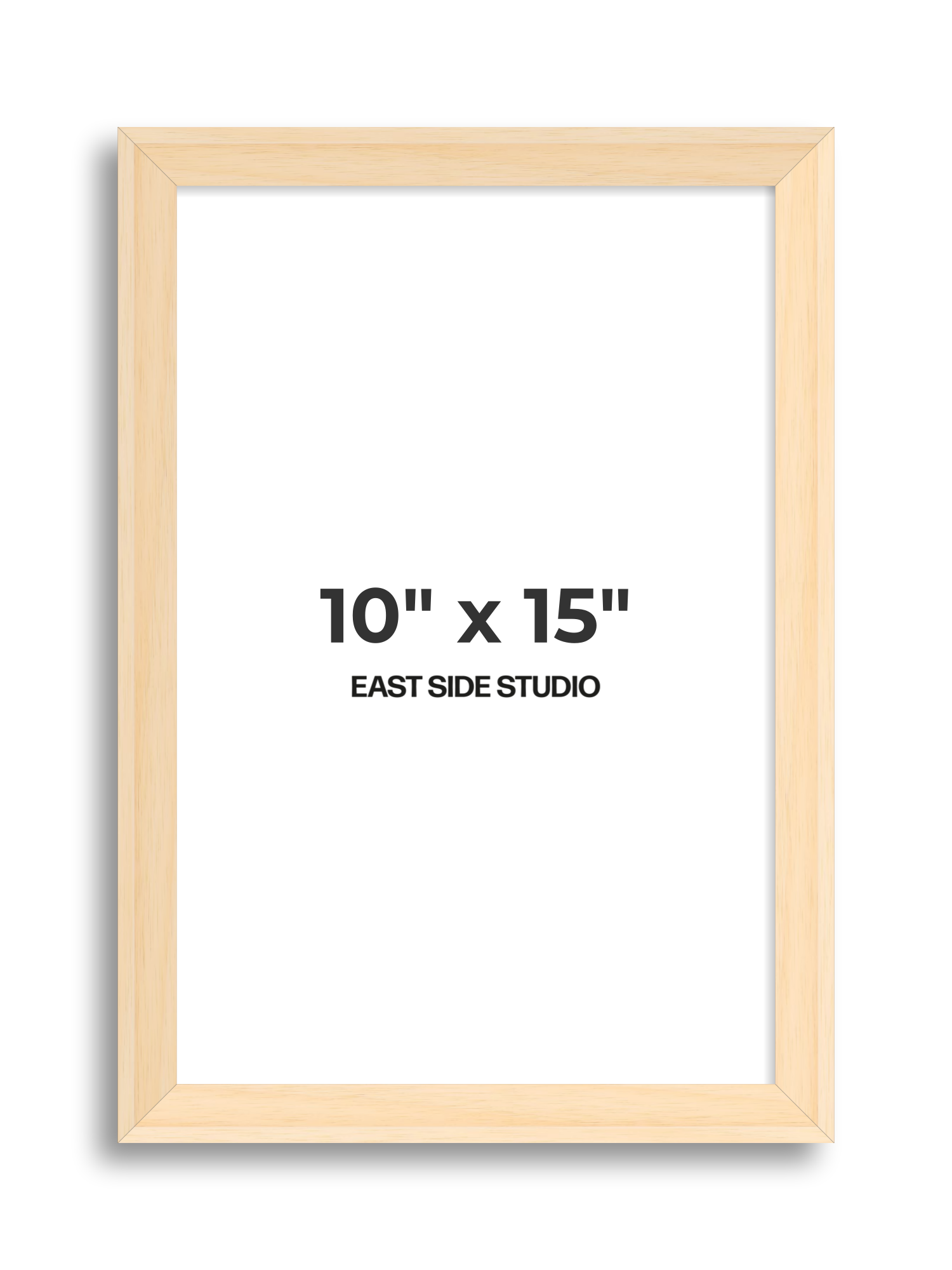 Natural Wood 10" x 15" picture frame