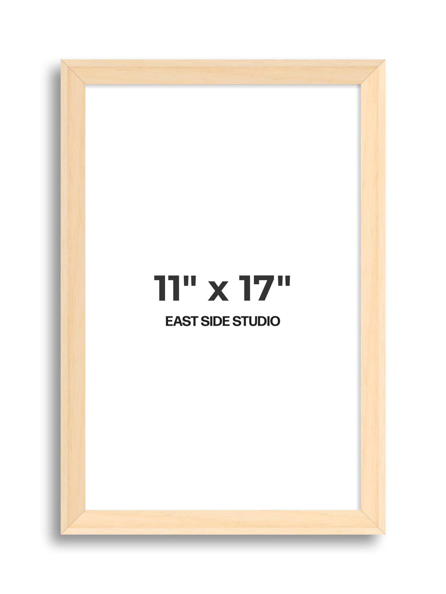 Natural Wood 11" x 17" picture frame