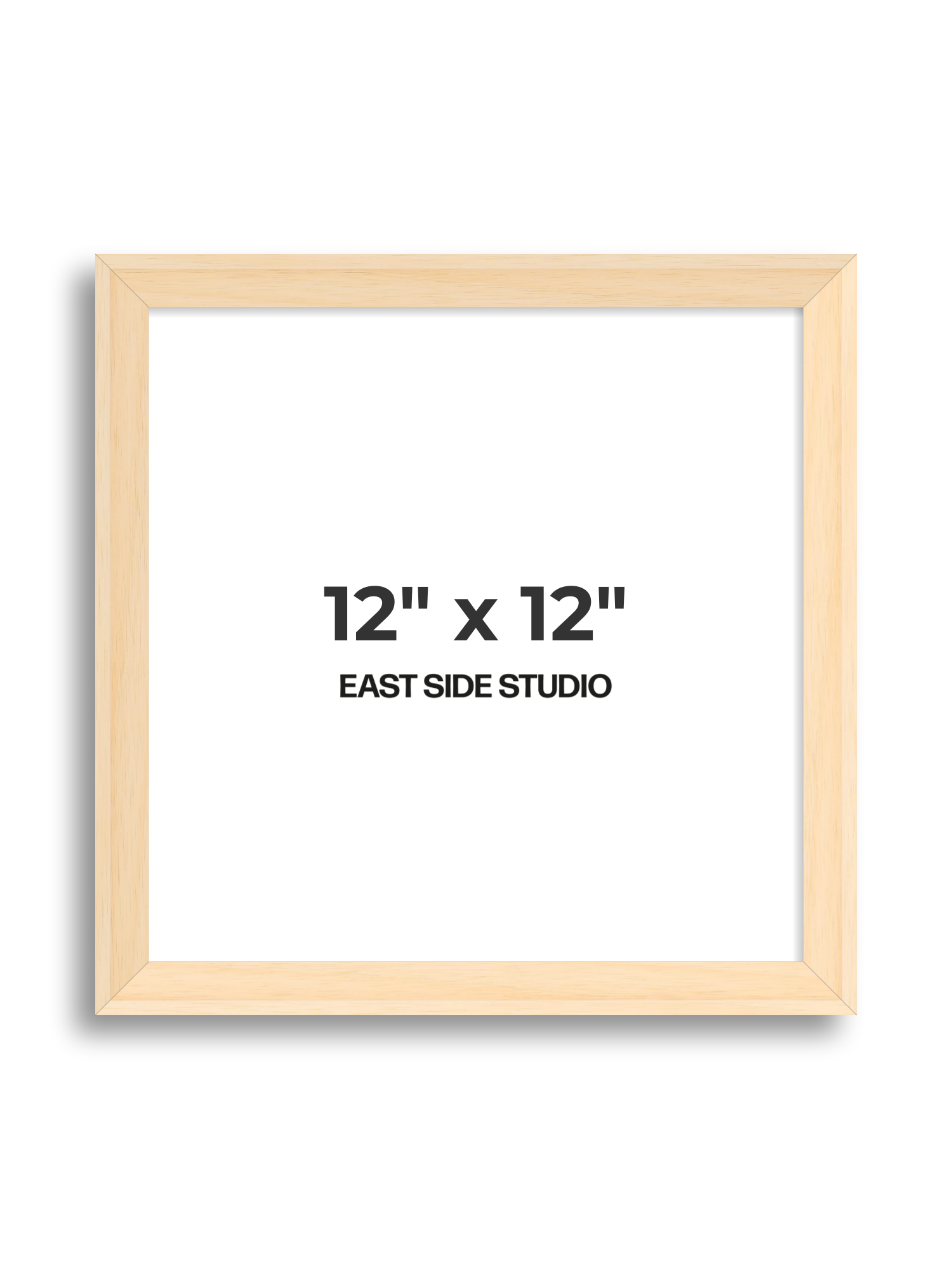 Natural Wood 12" x 12" picture frame