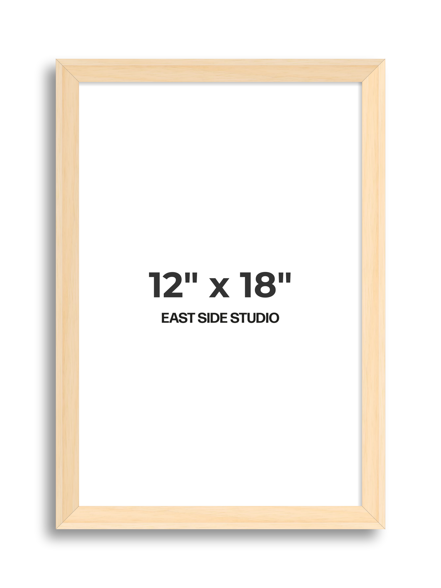 Natural Wood 12" x 18" picture frame