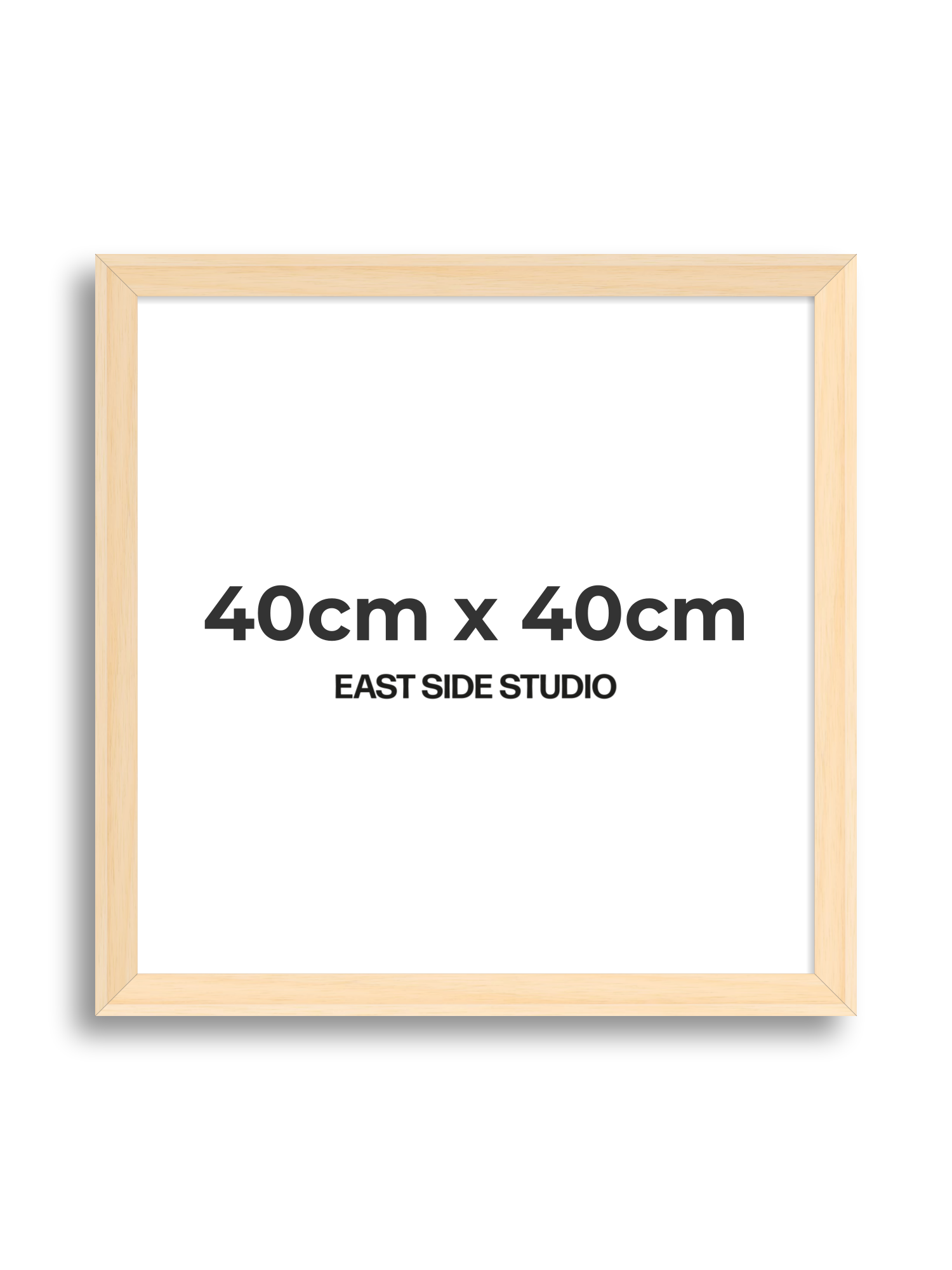 Natural Wood 40cm x 40cm picture frame