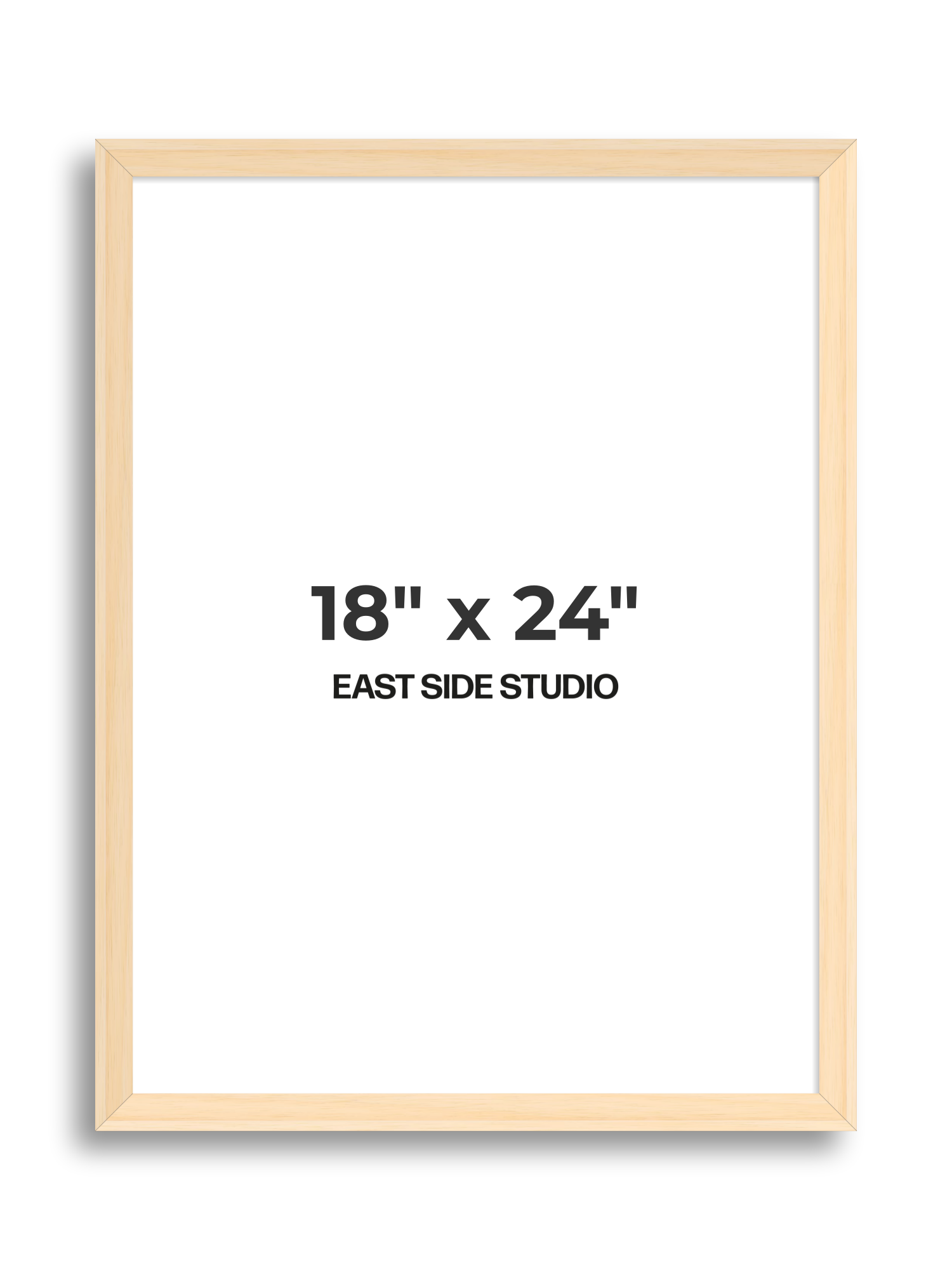 Natural Wood 18" x 24" picture frame