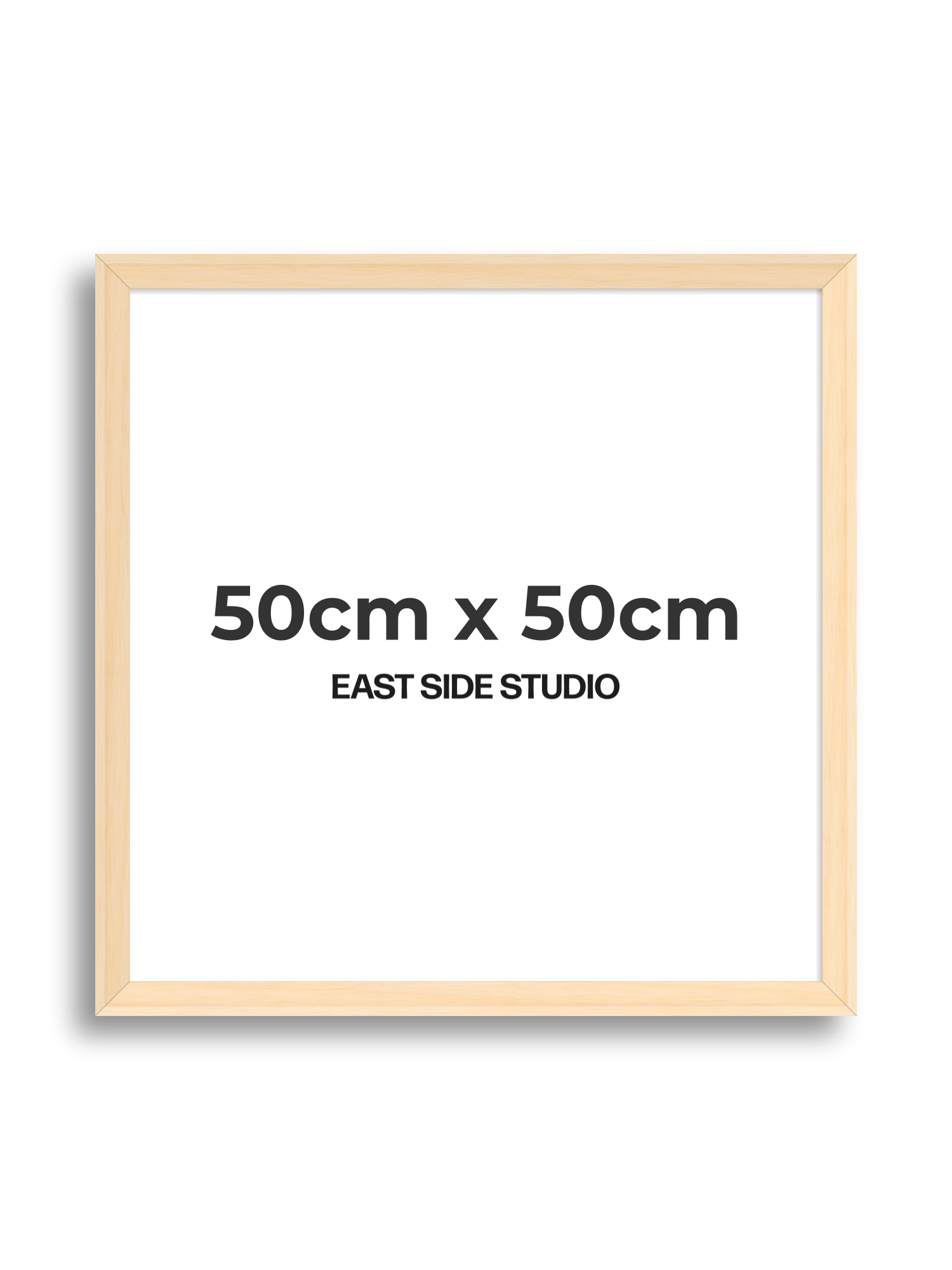 Natural Wood 50cm x 50cm picture frame