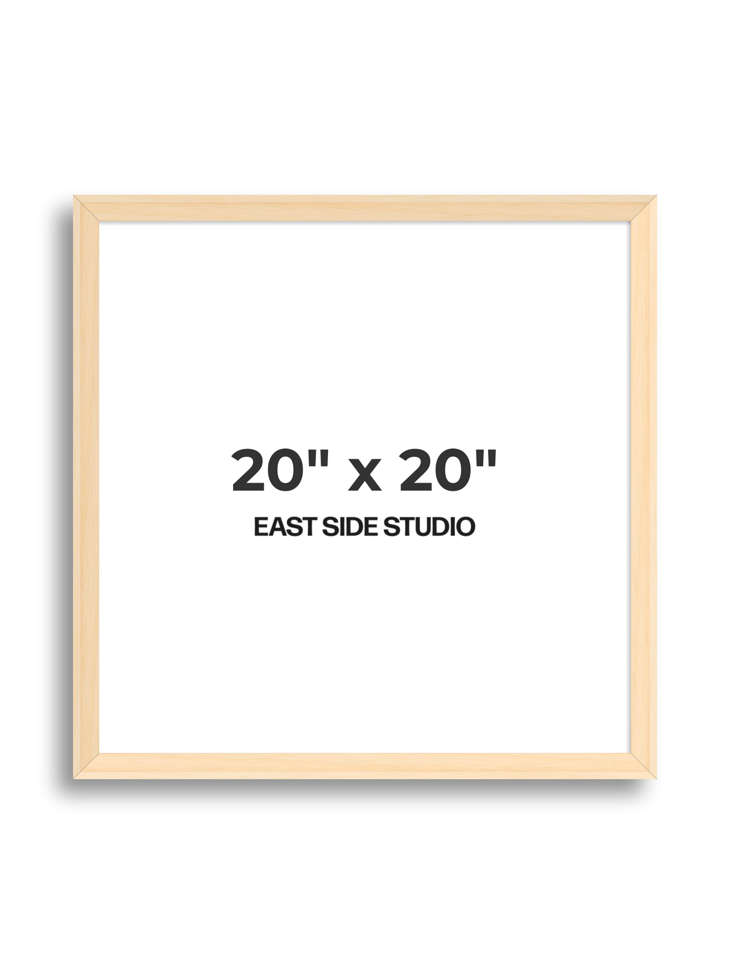Natural Wood 20" x 20" picture frame