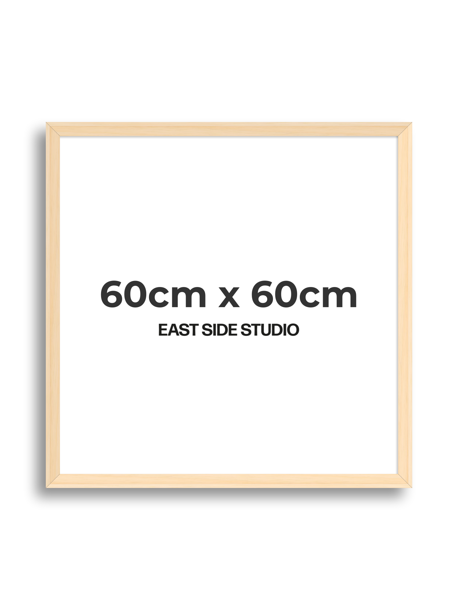 Natural Wood 60cm x 60cm picture frame