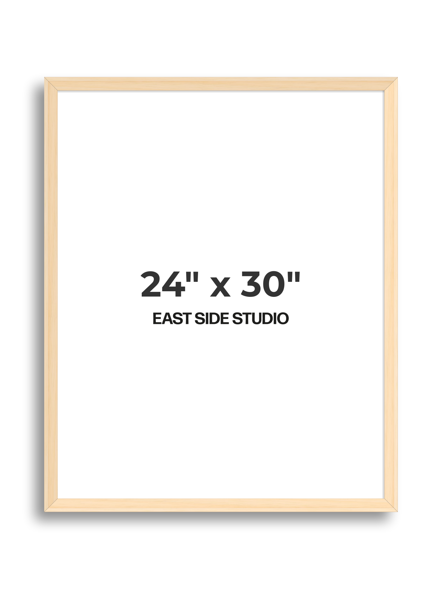 Natural Wood 24" x 30" picture frame