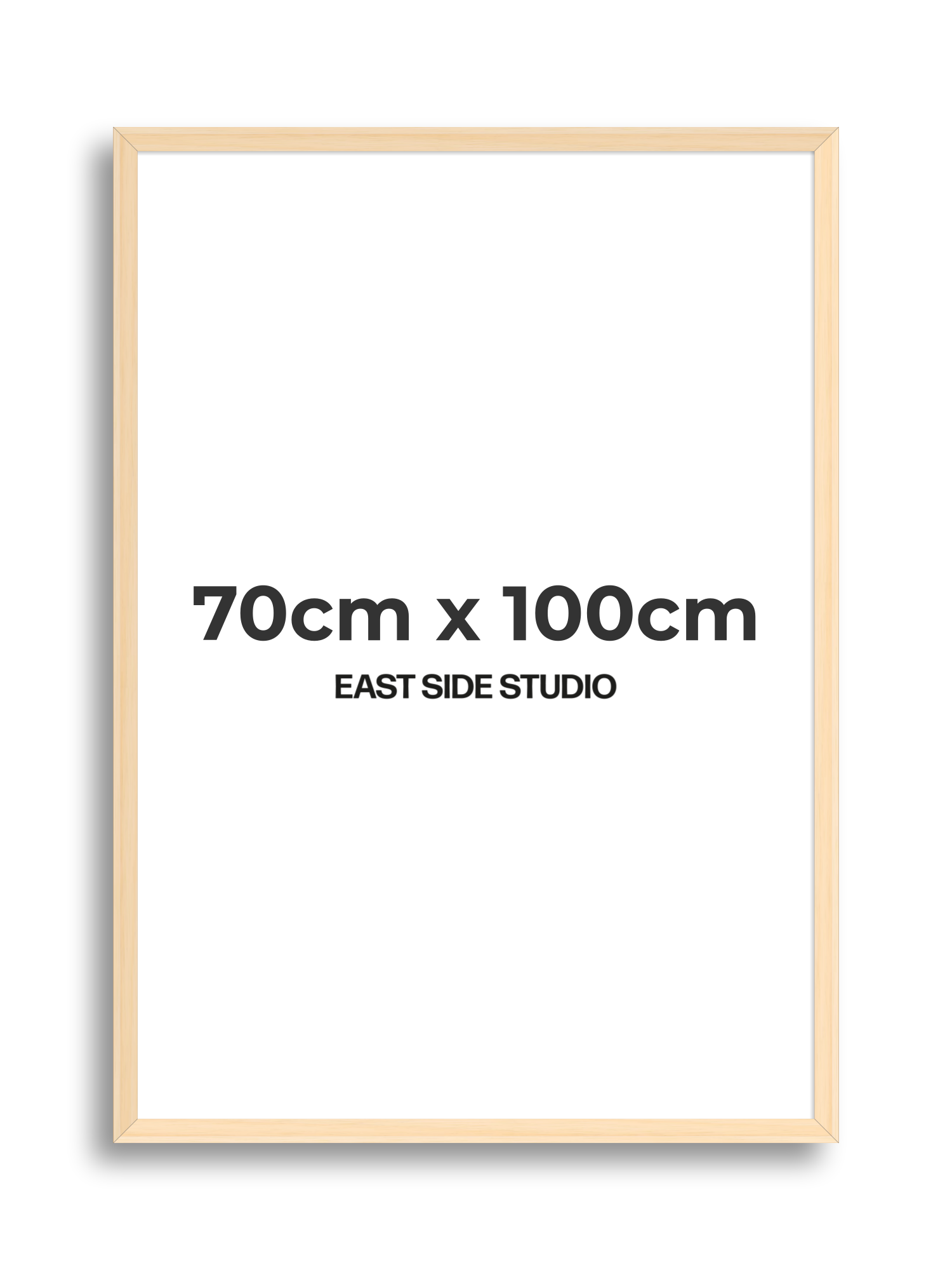 Natural Wood 70cm x 100cm picture frame