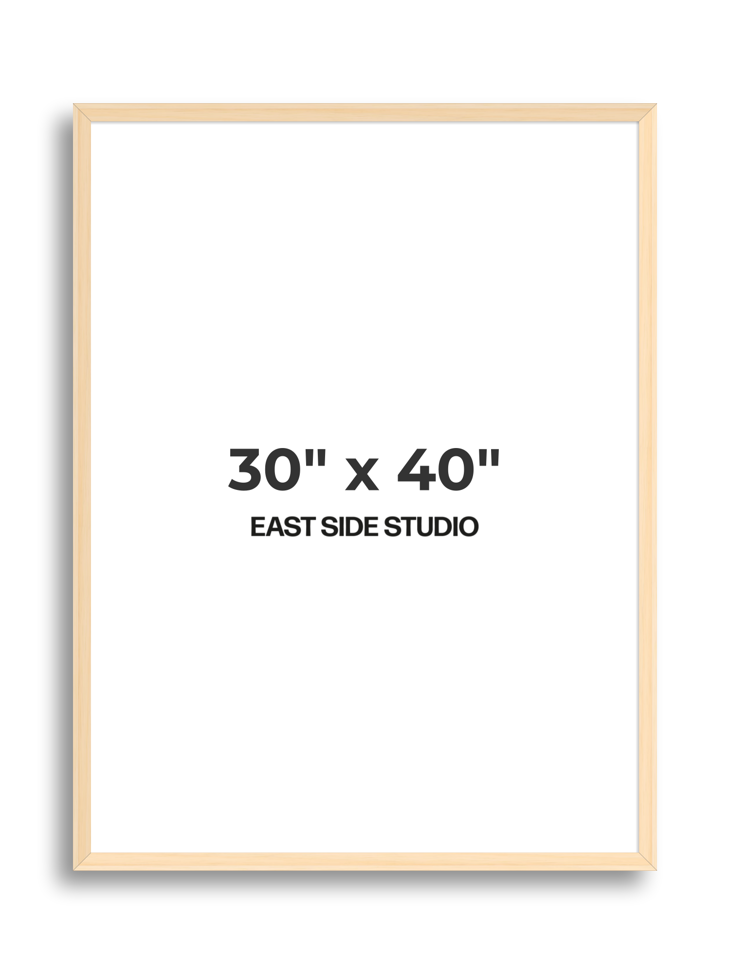 Natural Wood 30" x 40" picture frame