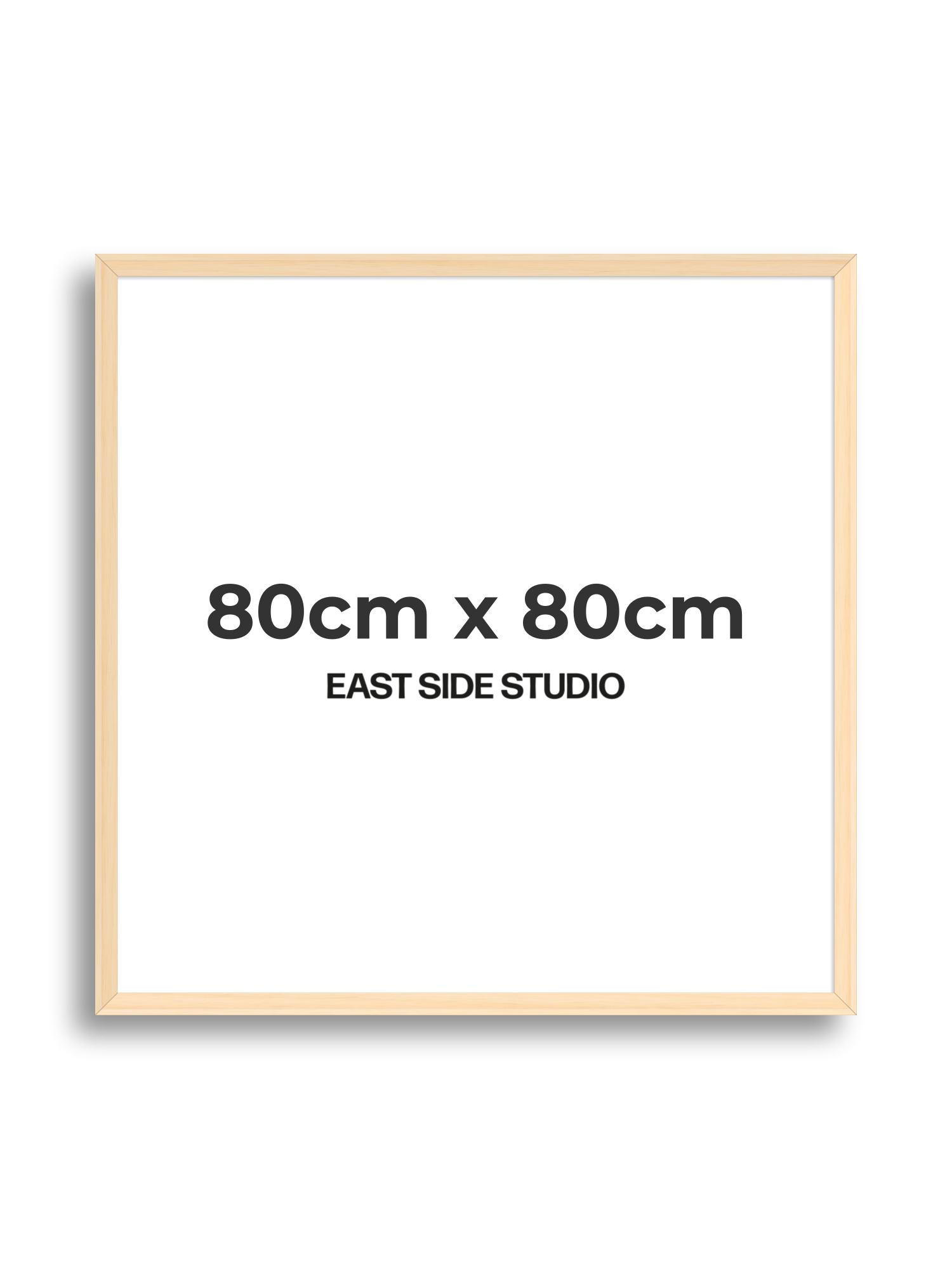 Natural Wood 80cm x 80cm picture frame