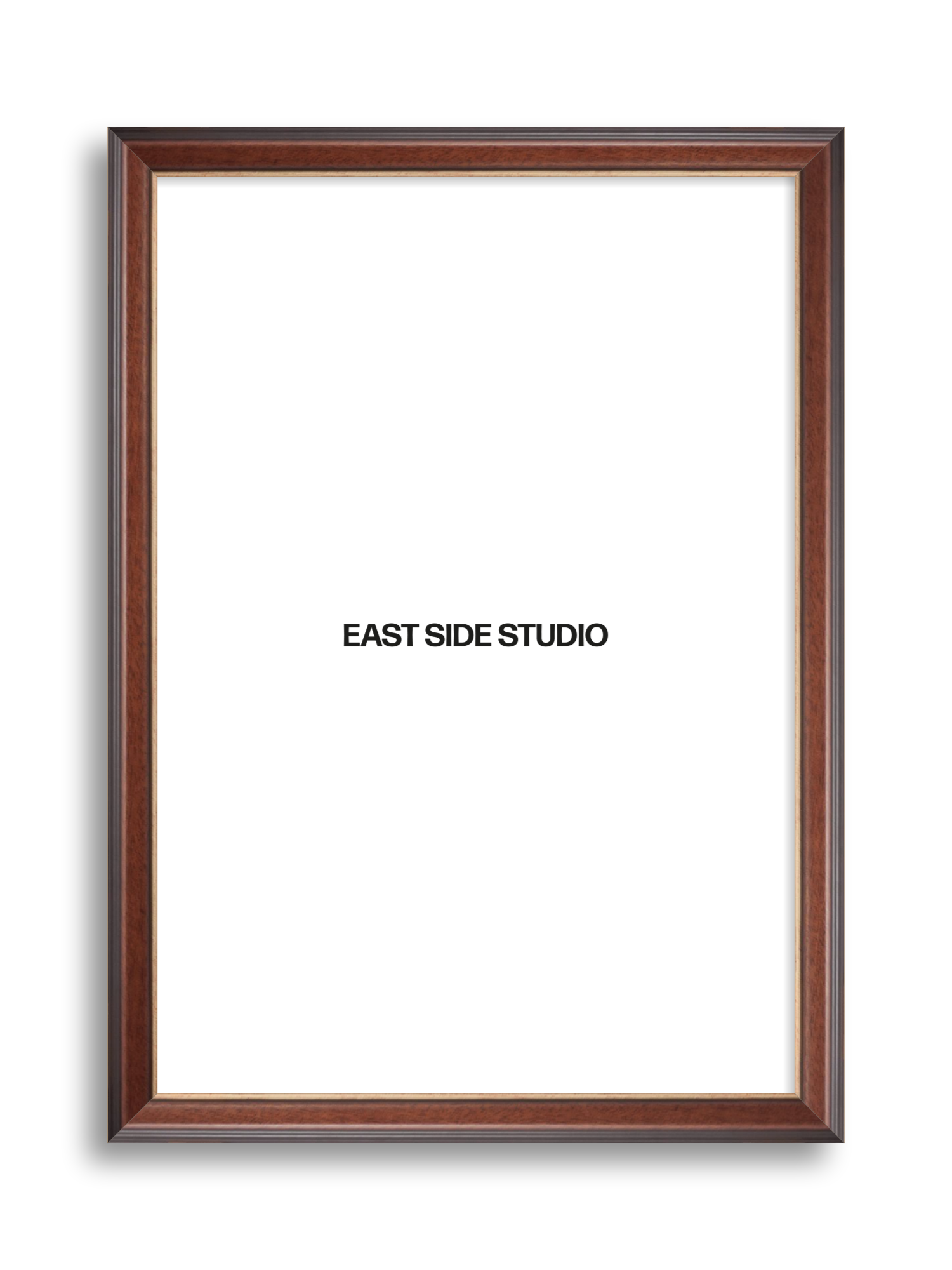 Antique Walnut & Gold picture frame