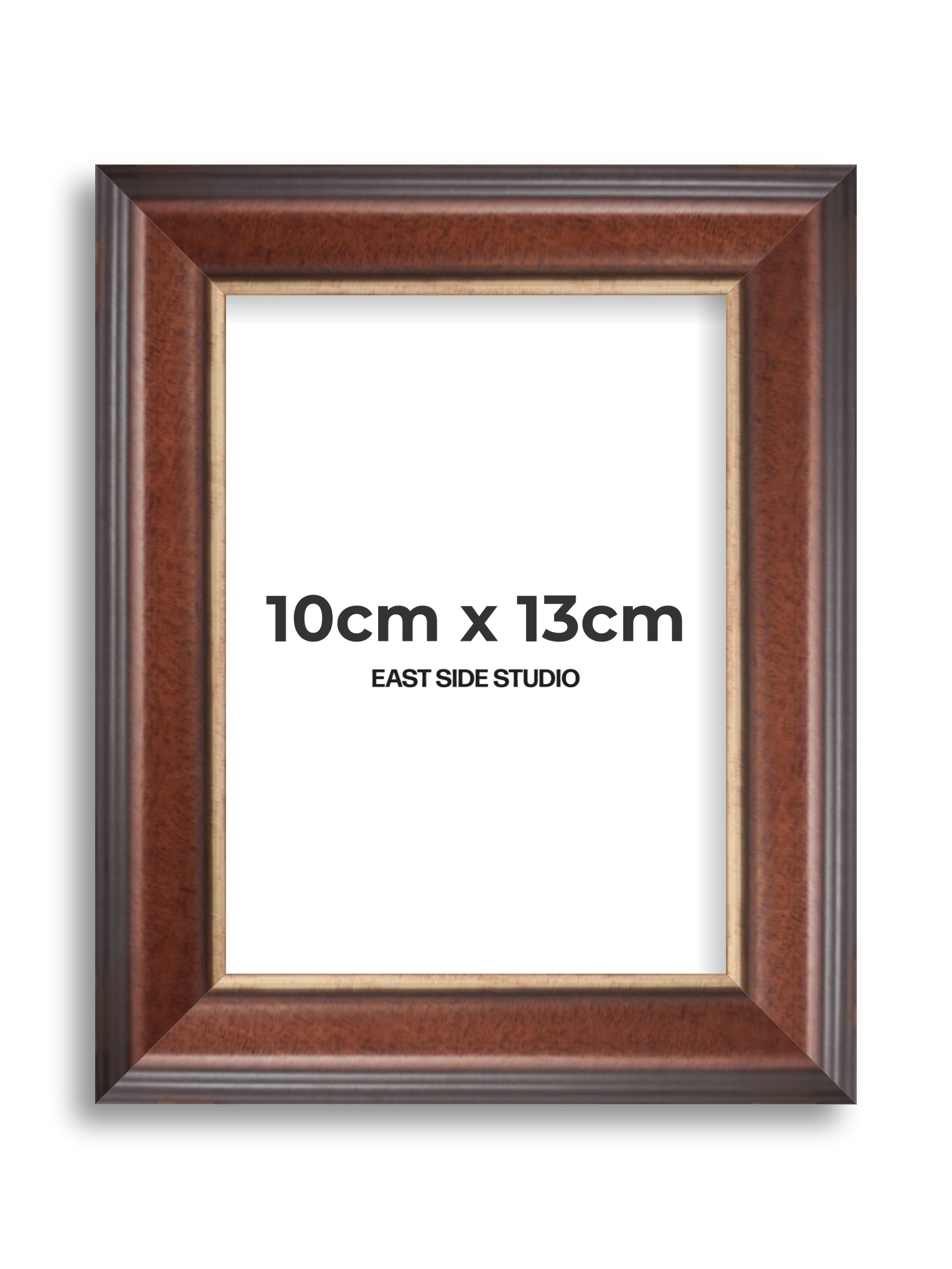 Antique Walnut & Gold 10cm x 13cm picture frame