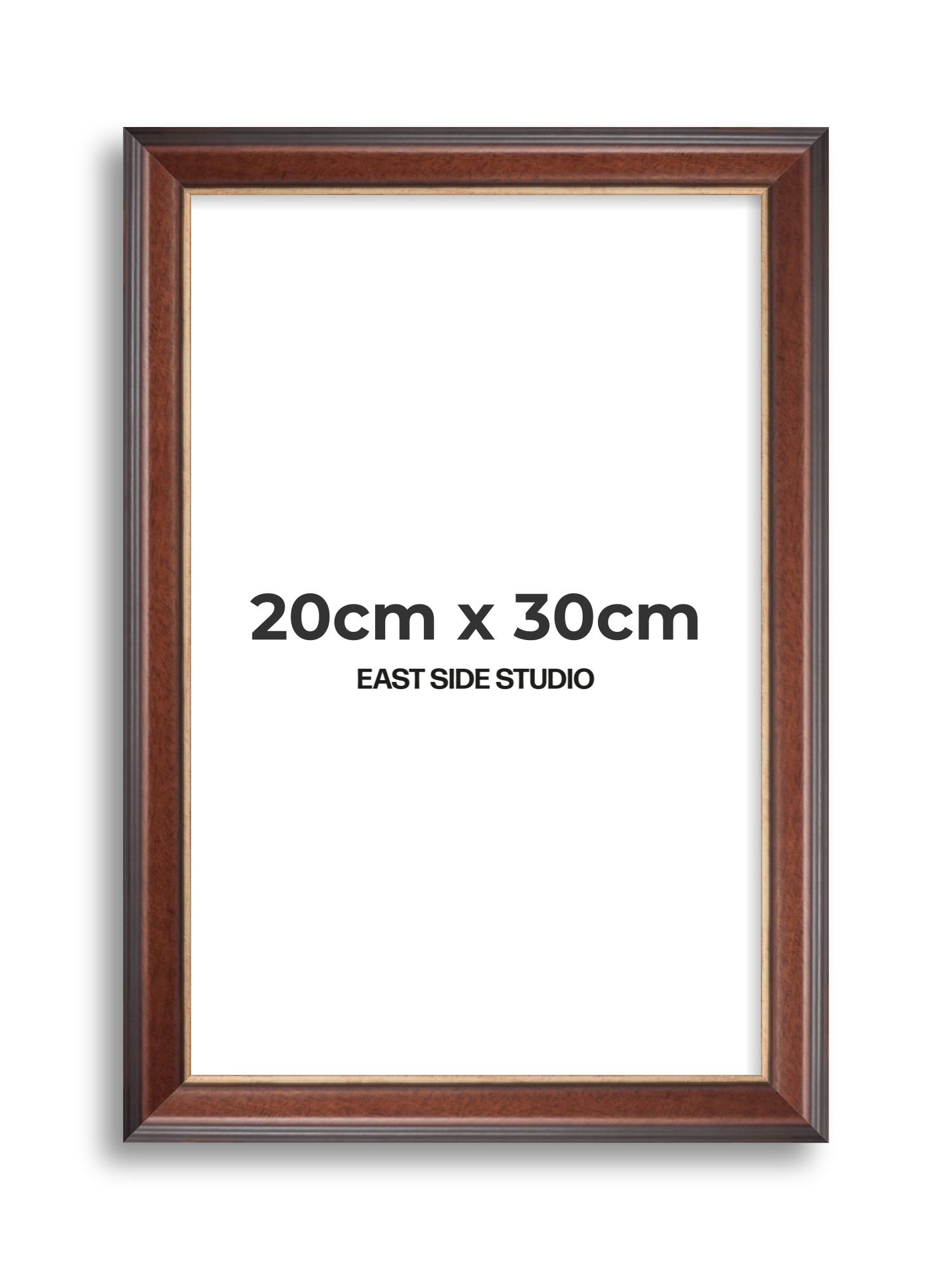 Antique Walnut & Gold 20cm x 30cm picture frame